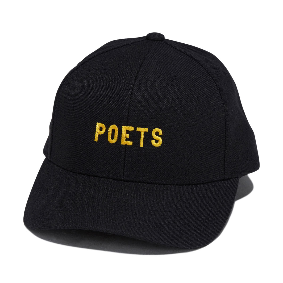 POETS EMBROIDERED CLOTH SNAPBACK BLACK
