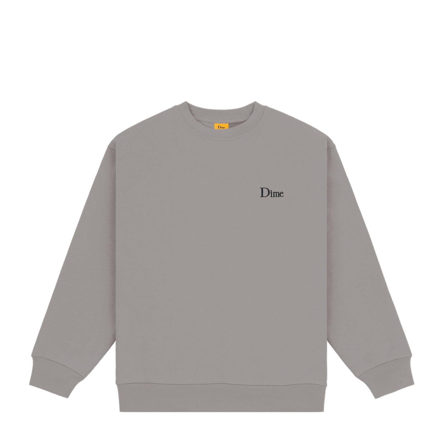 DIME MTL CLASSIC SMALL LOGO CREWNECK CHARCOAL