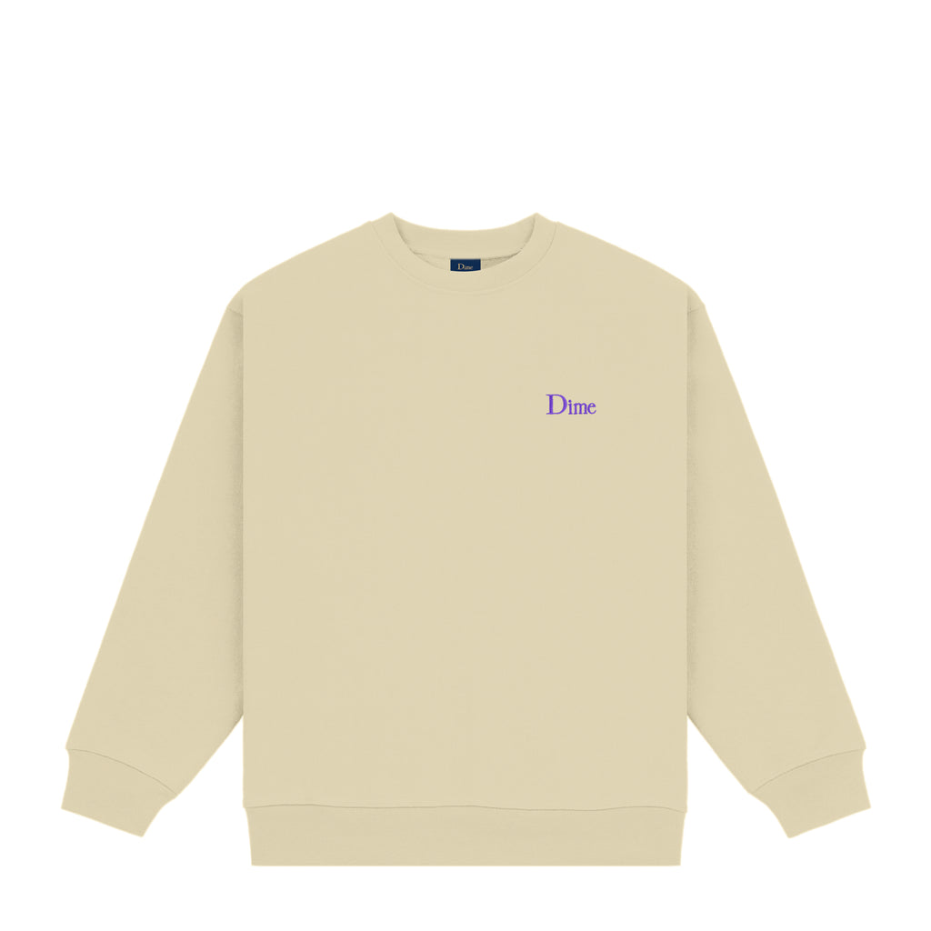 DIME MTL CLASSIC SMALL LOGO CREWNECK LIGHT MOSS