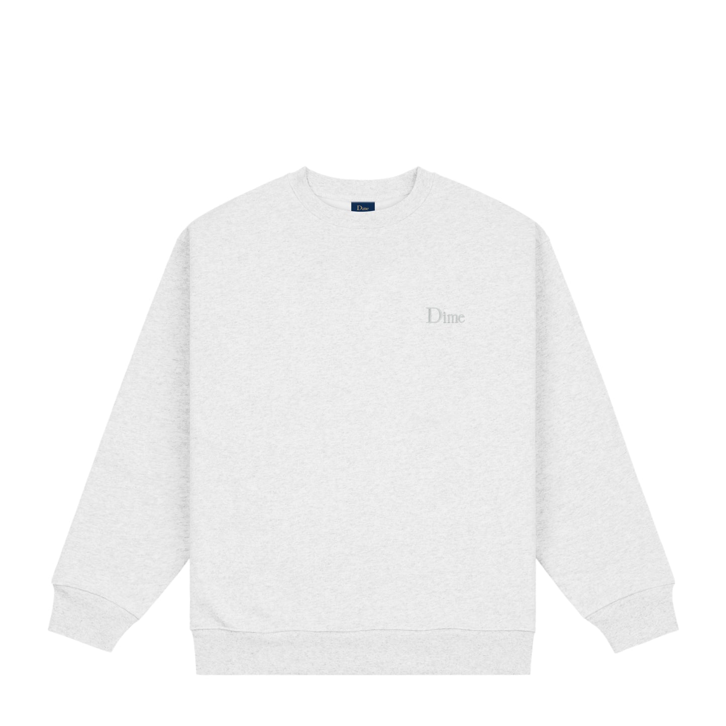 DIME MTL CLASSIC SMALL LOGO CREWNECK ASH