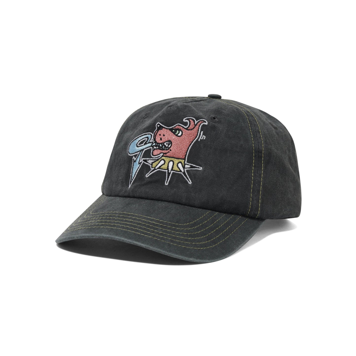 BUTTERGOODS CANINE 5 PANEL CAP WASHED BLACK