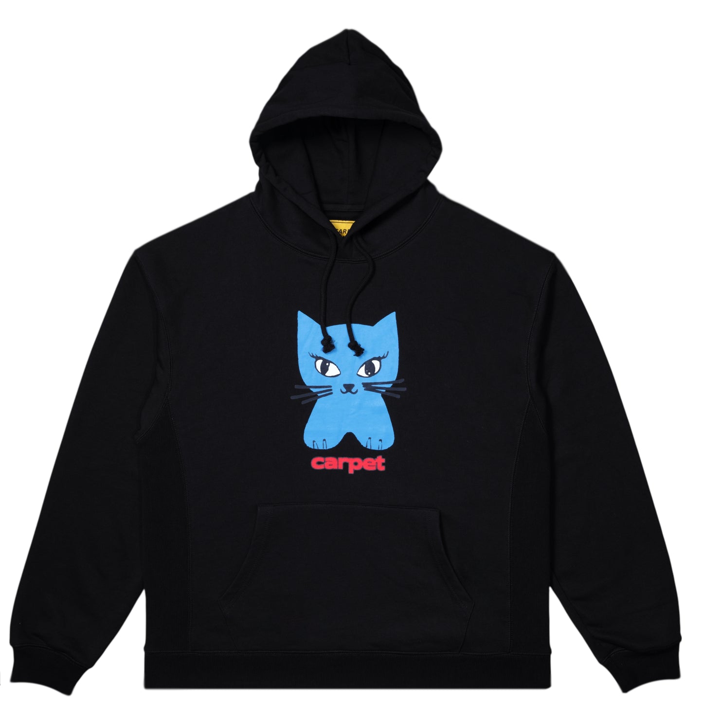 CARPET COMPANY CAT HOODIE BLACK