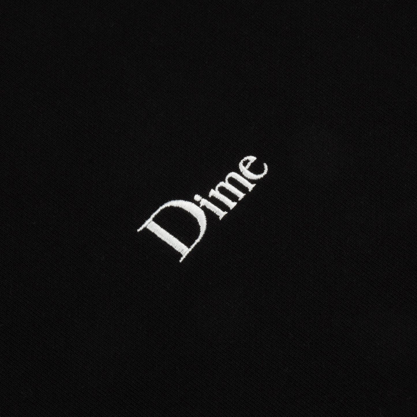 DIME MTL CLASSIC SMALL LOGO CREWNECK BLACK