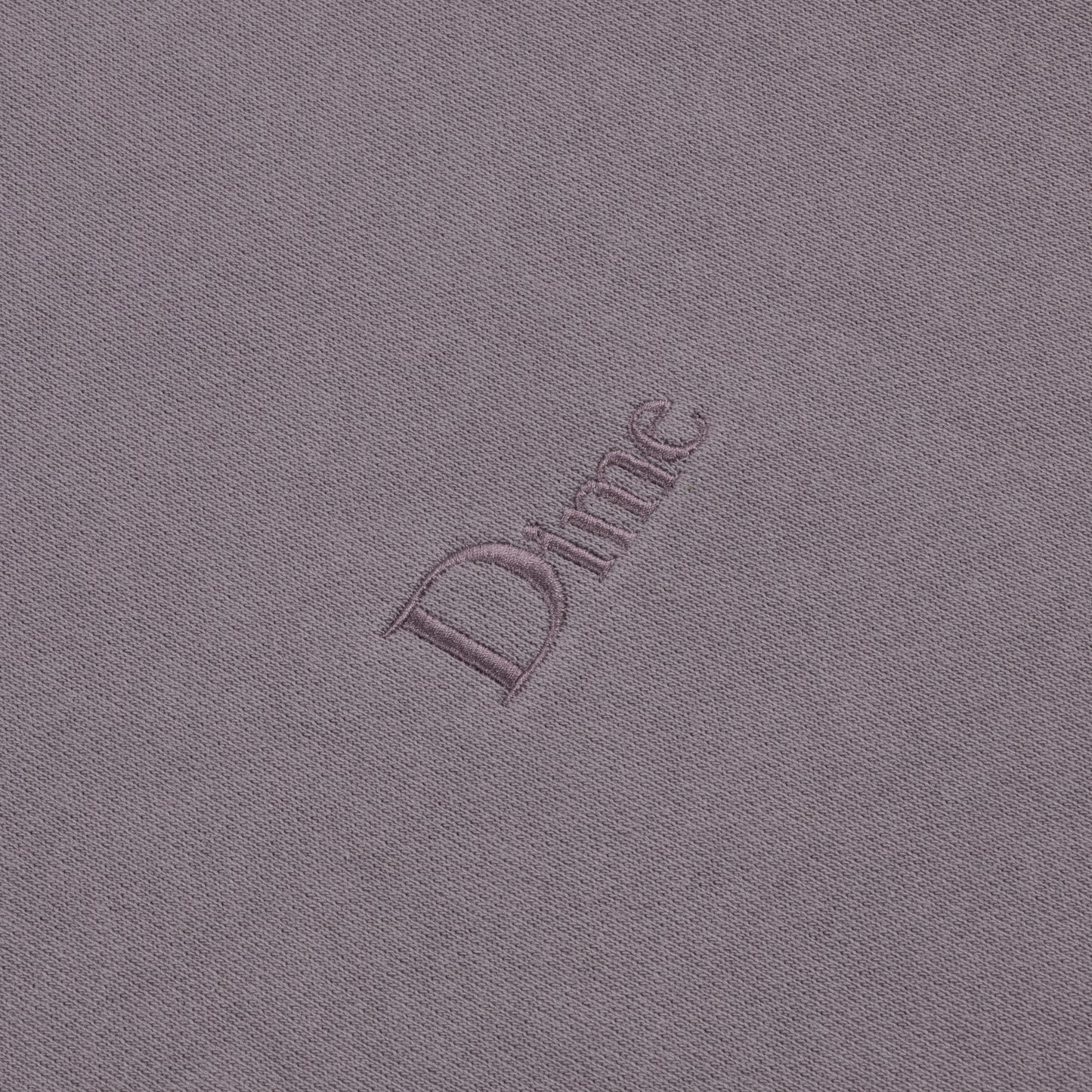 DIME MTL CLASSIC SMALL LOGO HOODIE PLUM GREY