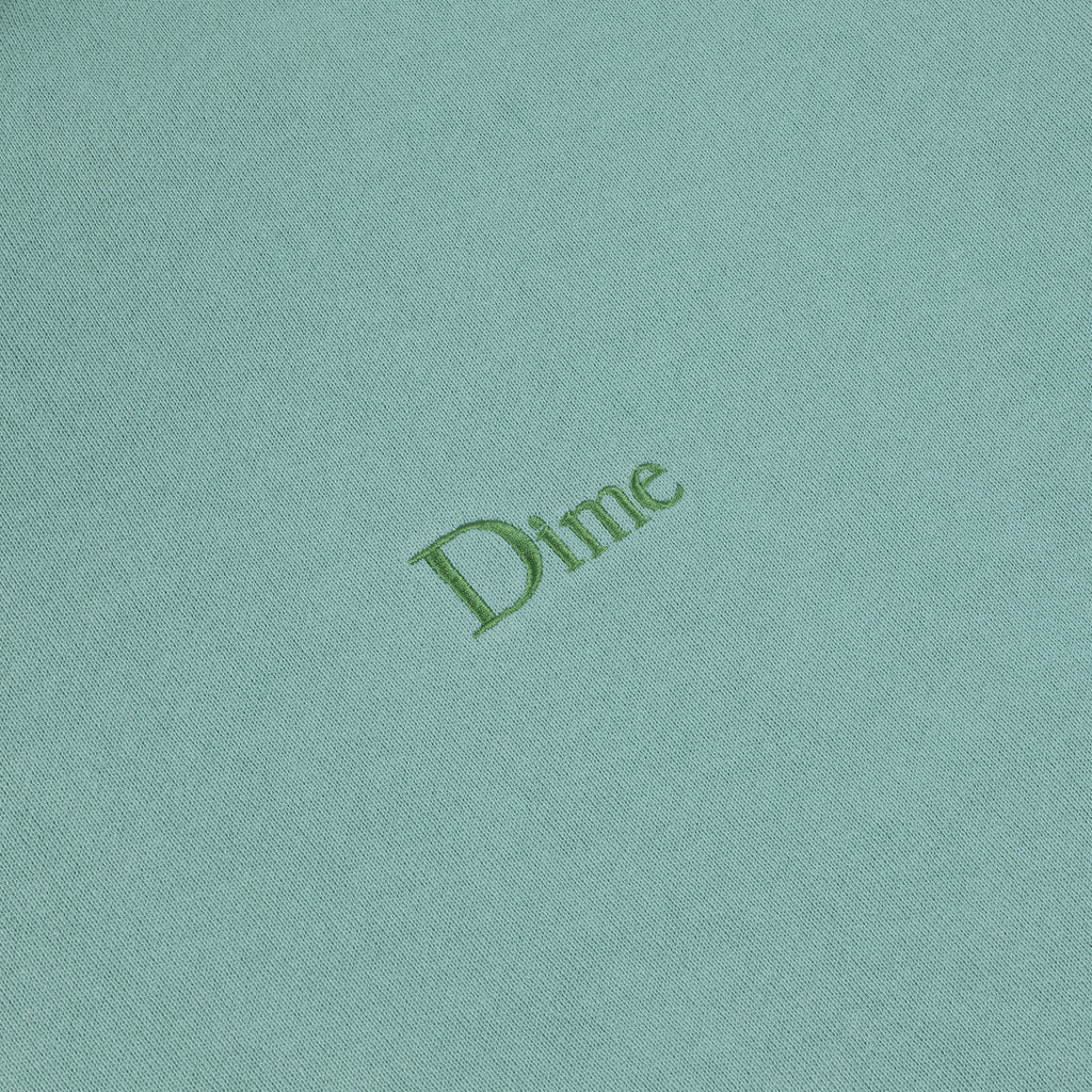 DIME MTL CLASSIC SMALL LOGO CREWNECK SEAWEED