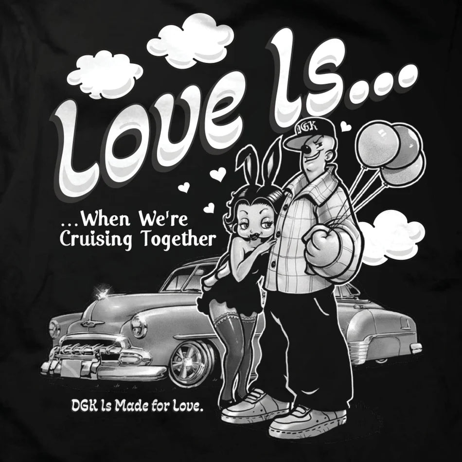 DGK LOVE IS... TEE BLACK