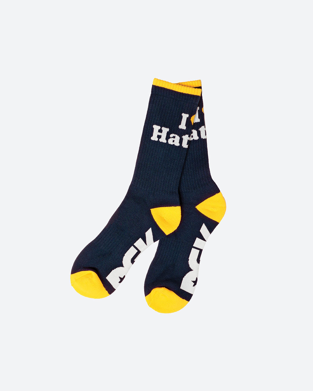 DGK HATERS SOCKS NAVY/YELLOW