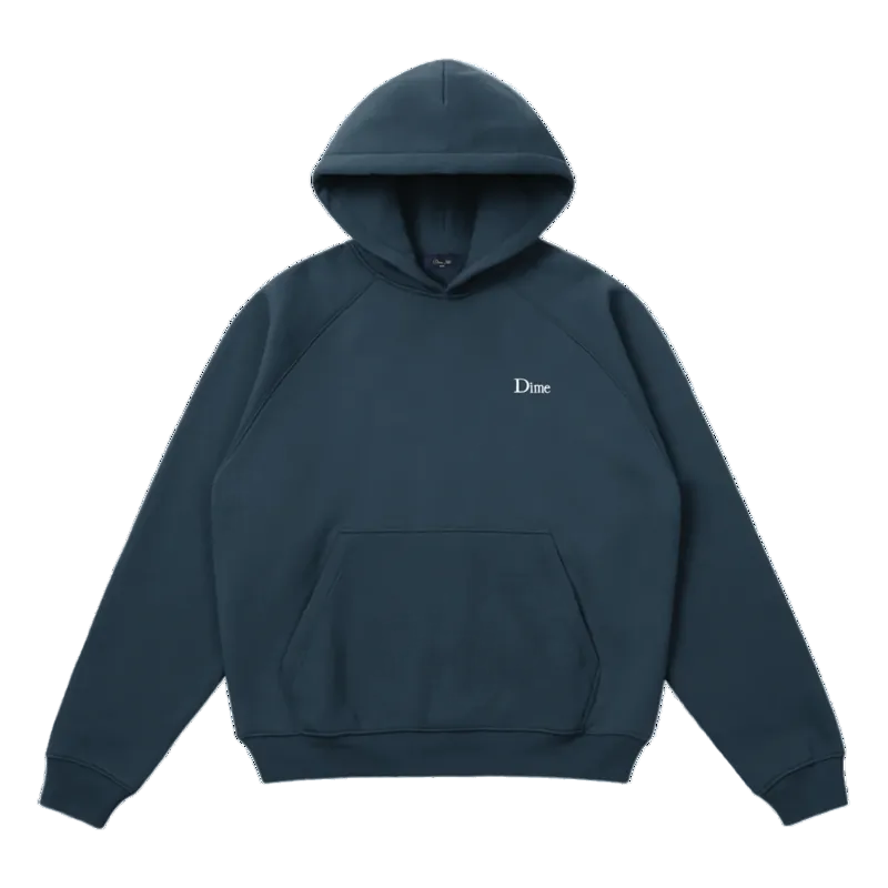 DIME MTL CLASSIC SMALL LOGO HOODIE NAVY