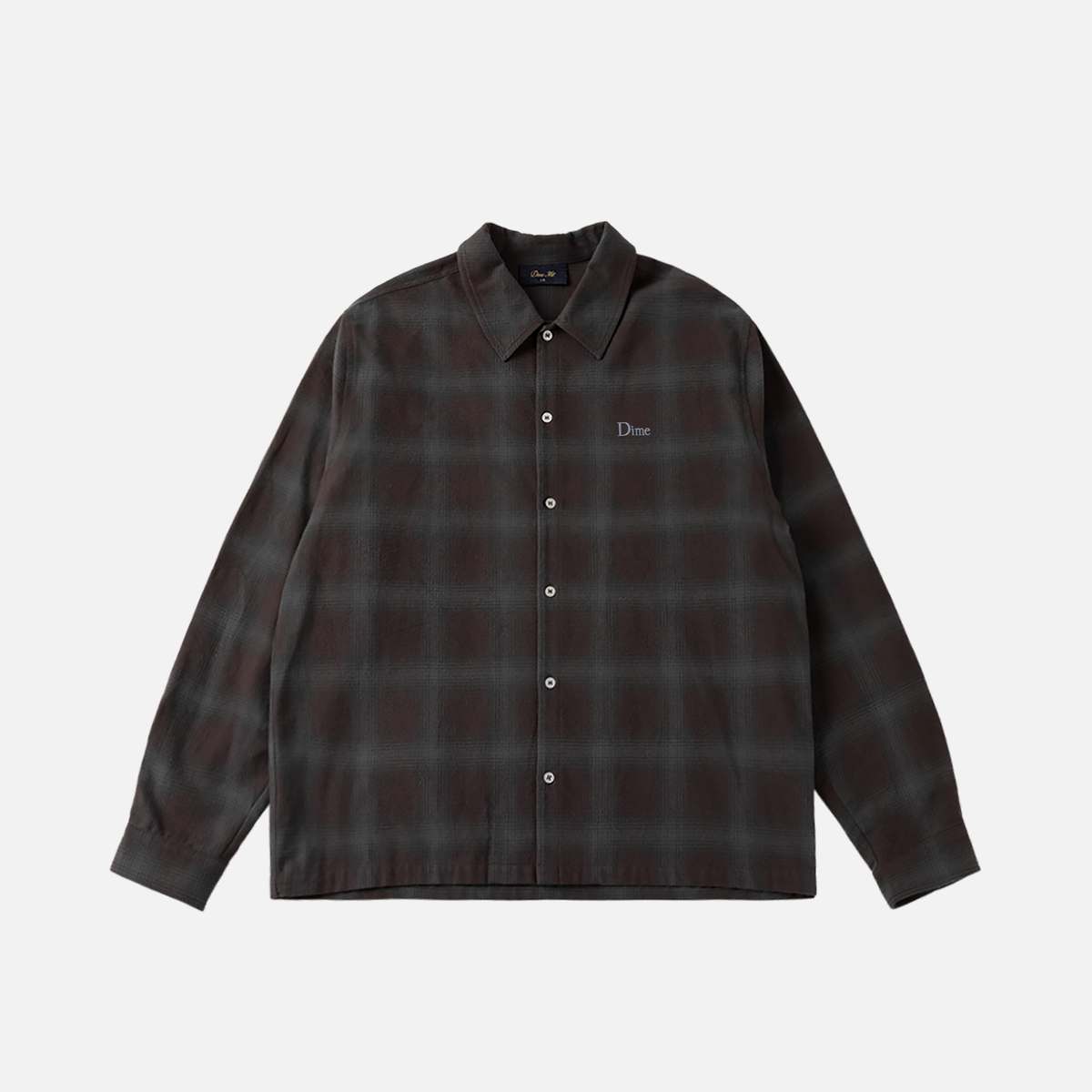 DIME FLANNEL BORDEAUX SHIRT