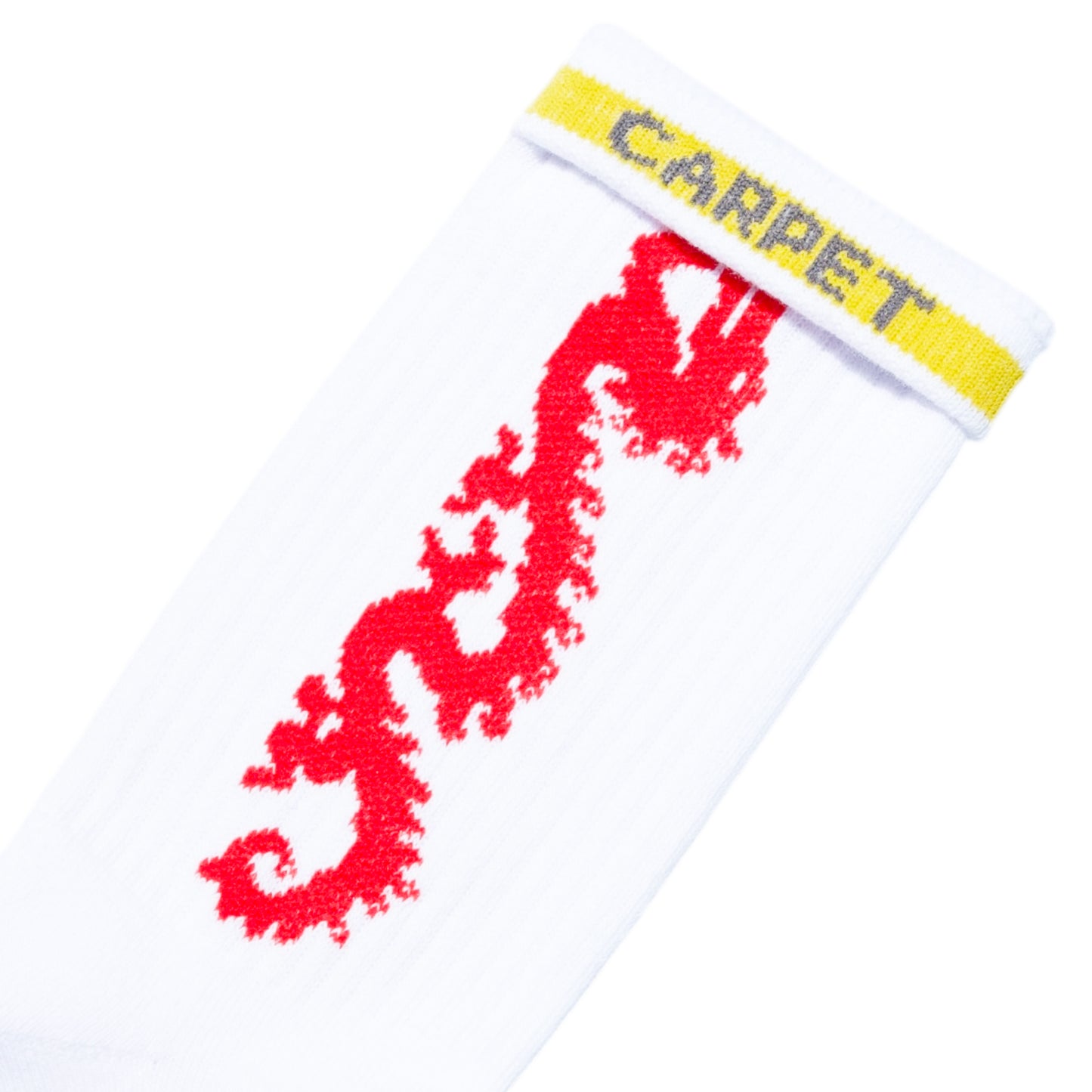 CARPET COMPANY DRAGON SOCK WHITE