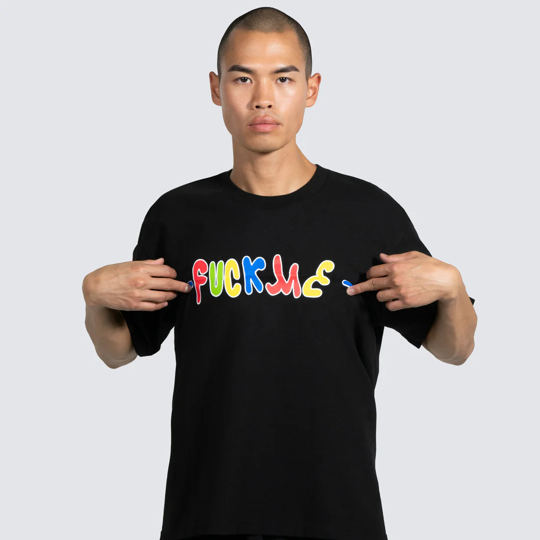 SHORTY'S X PLEASURES F ME TEE BLACK