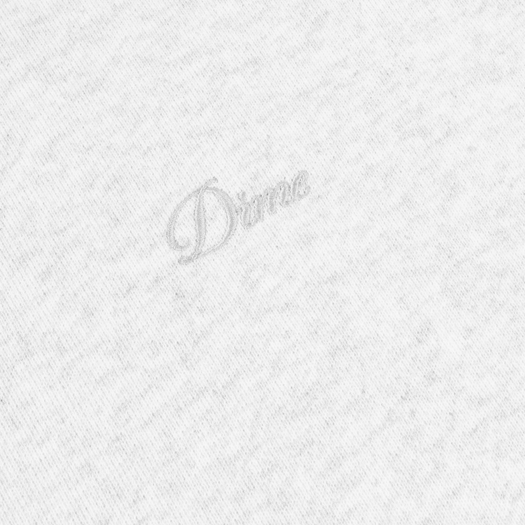 DIME MTL CURSIVE SMALL LOGO CREWNECK ASH GREY