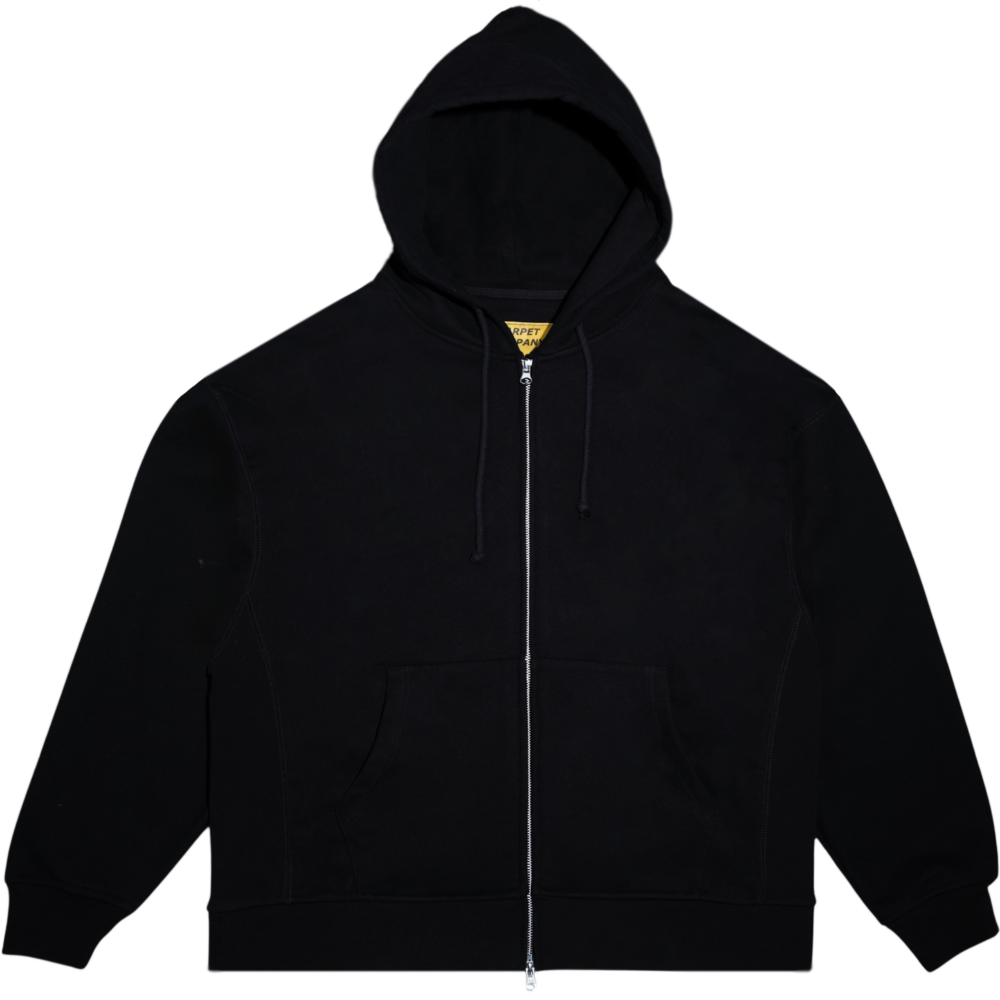 CARPET COMPANY FAKE ZIP HOODIE BLACK