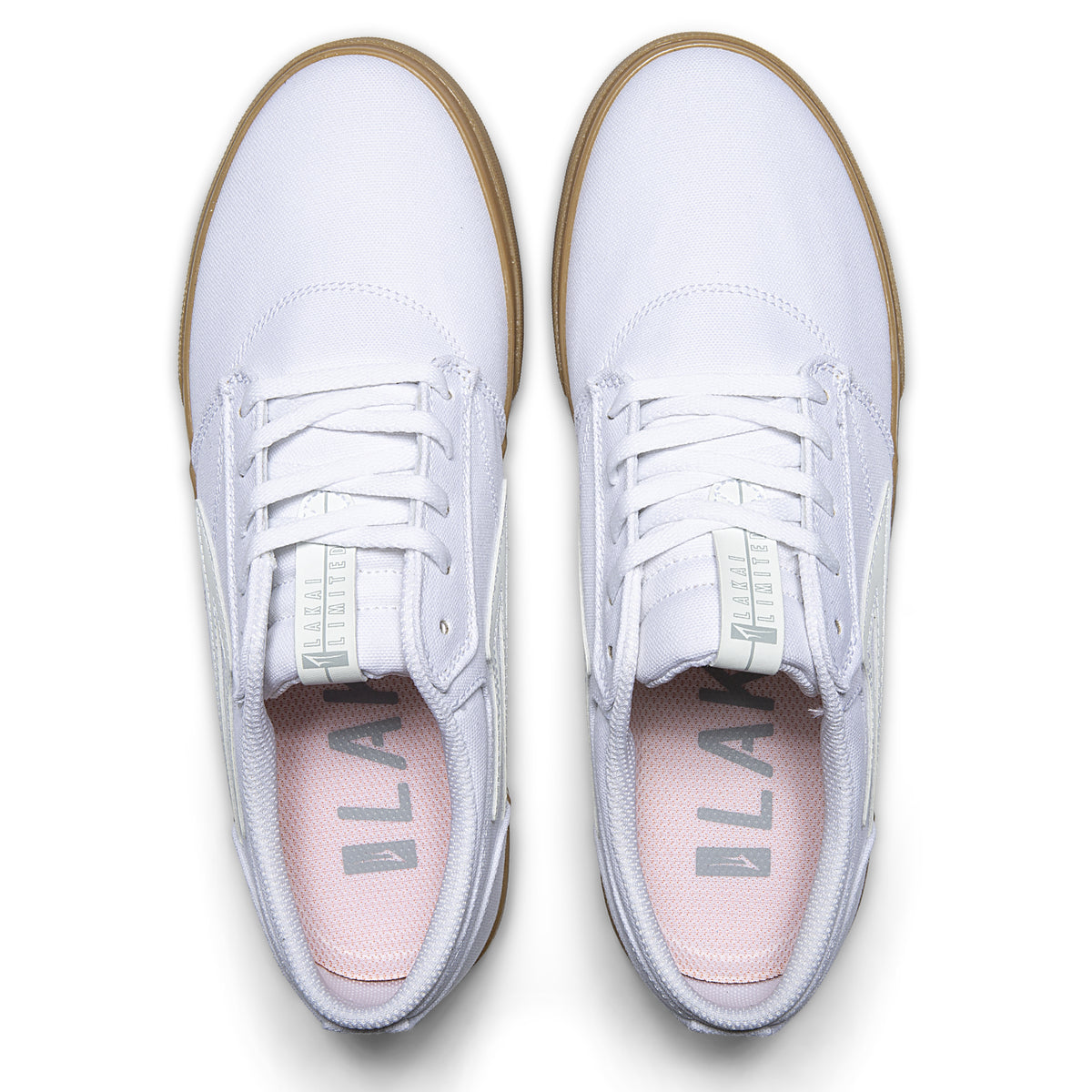 LAKAI LTD GRIFFIN CANVAS WHITE/GUM