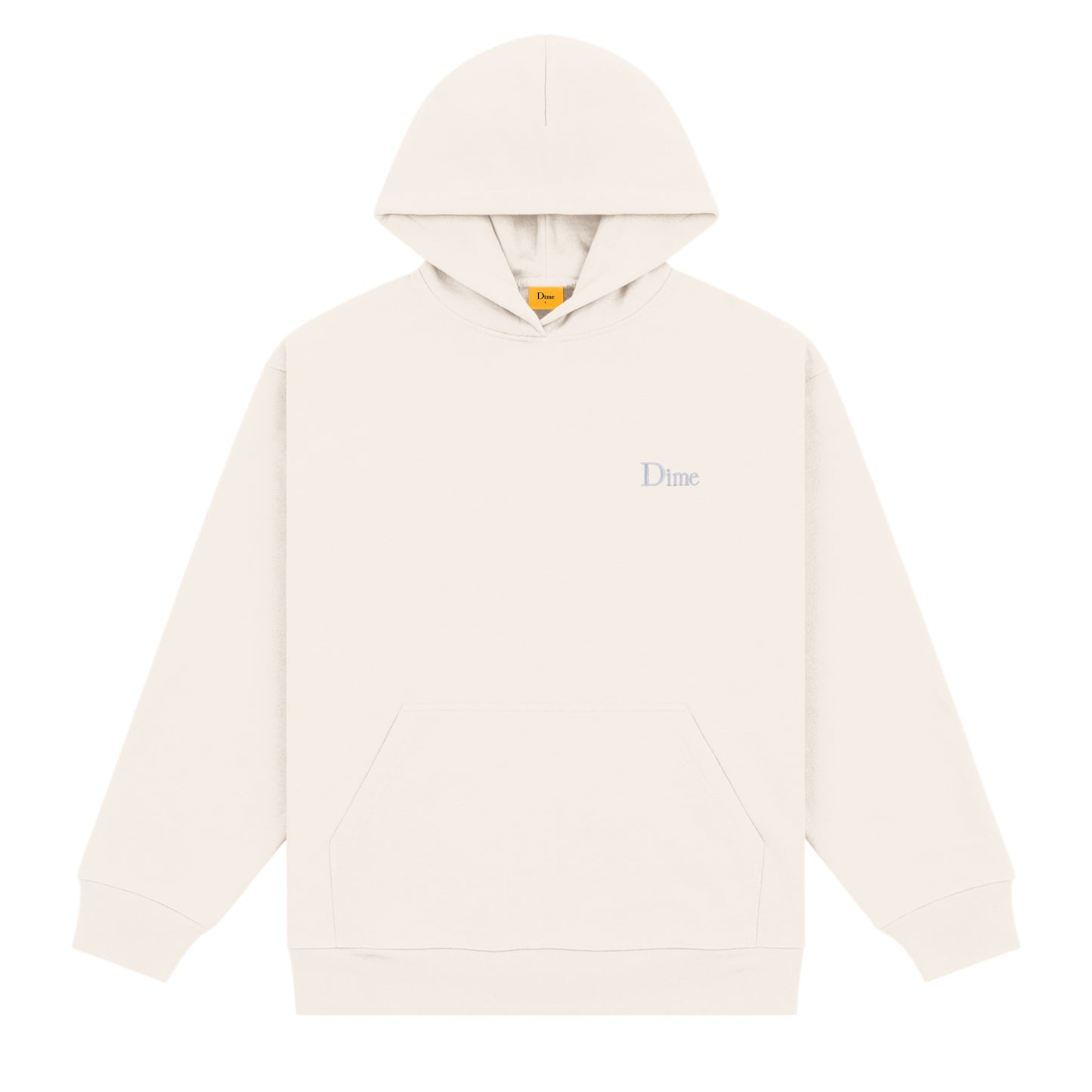 DIME MTL CLASSIC SMALL LOGO HOODIE NATURAL