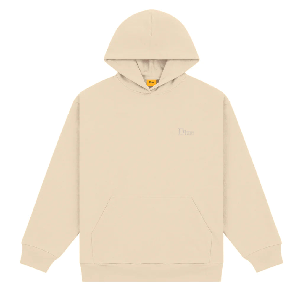 DIME MTL CLASSIC SMALL LOGO HOODIE FOG
