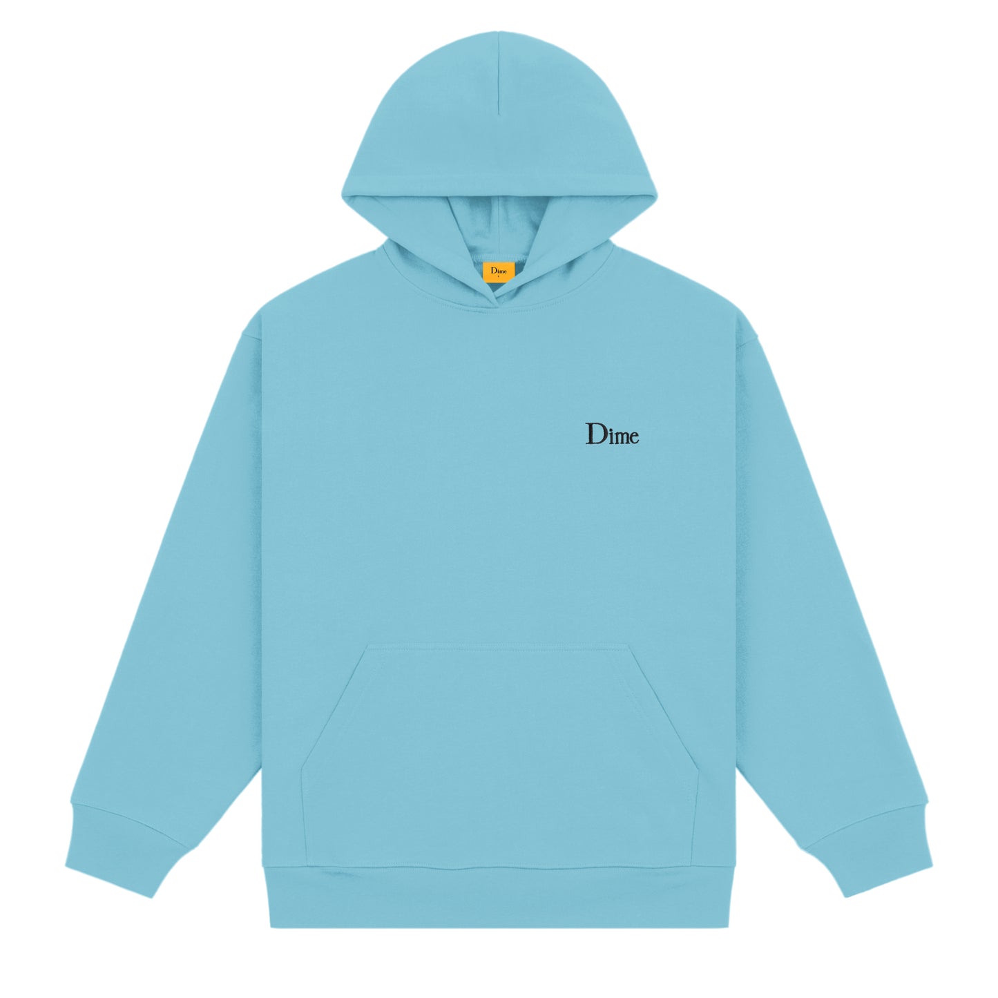 DIME MTL CLASSIC SMALL LOGO HOODIE OCEAN BLUE