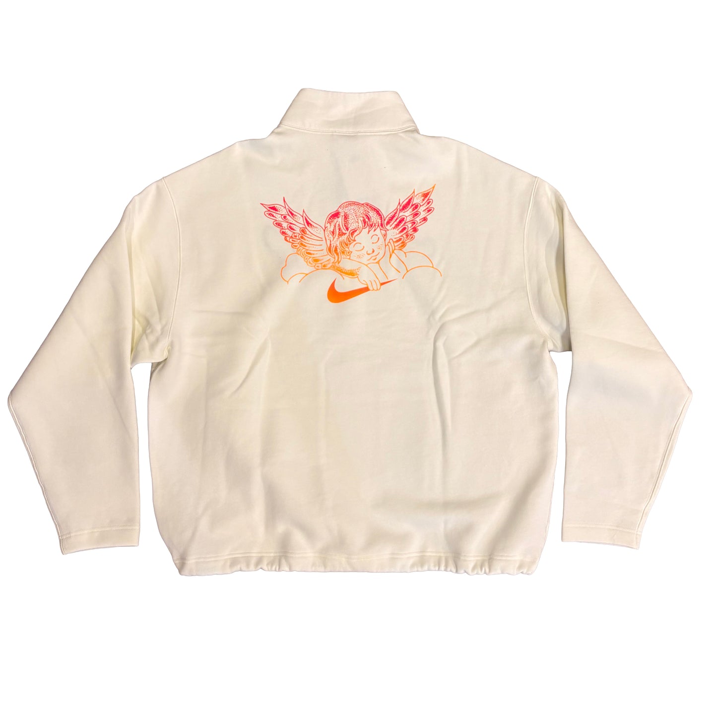 NIKE SB SKATE HALF-ZIP FLEECE WHITE