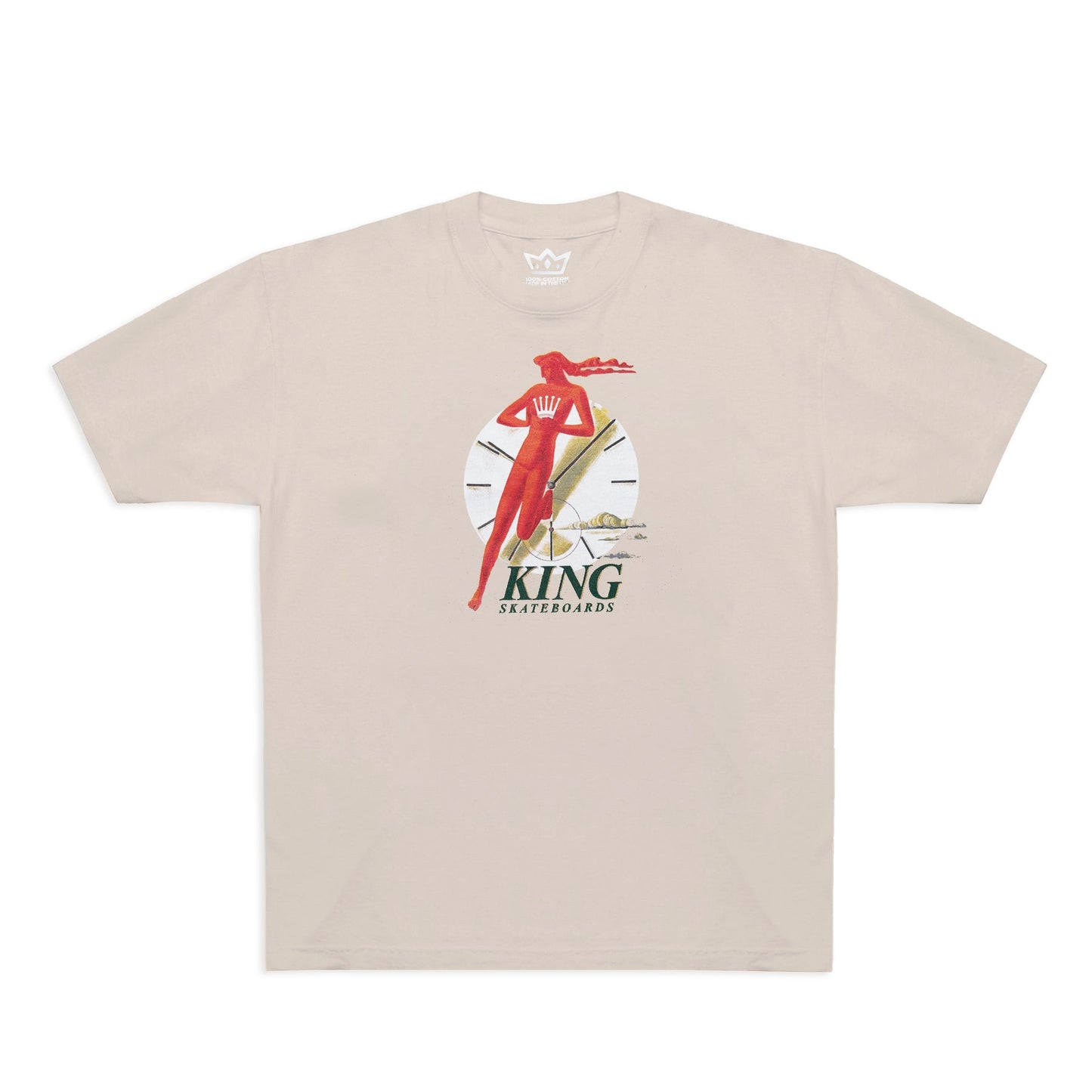 KING SKATEBOARDS TIME TEE SAND