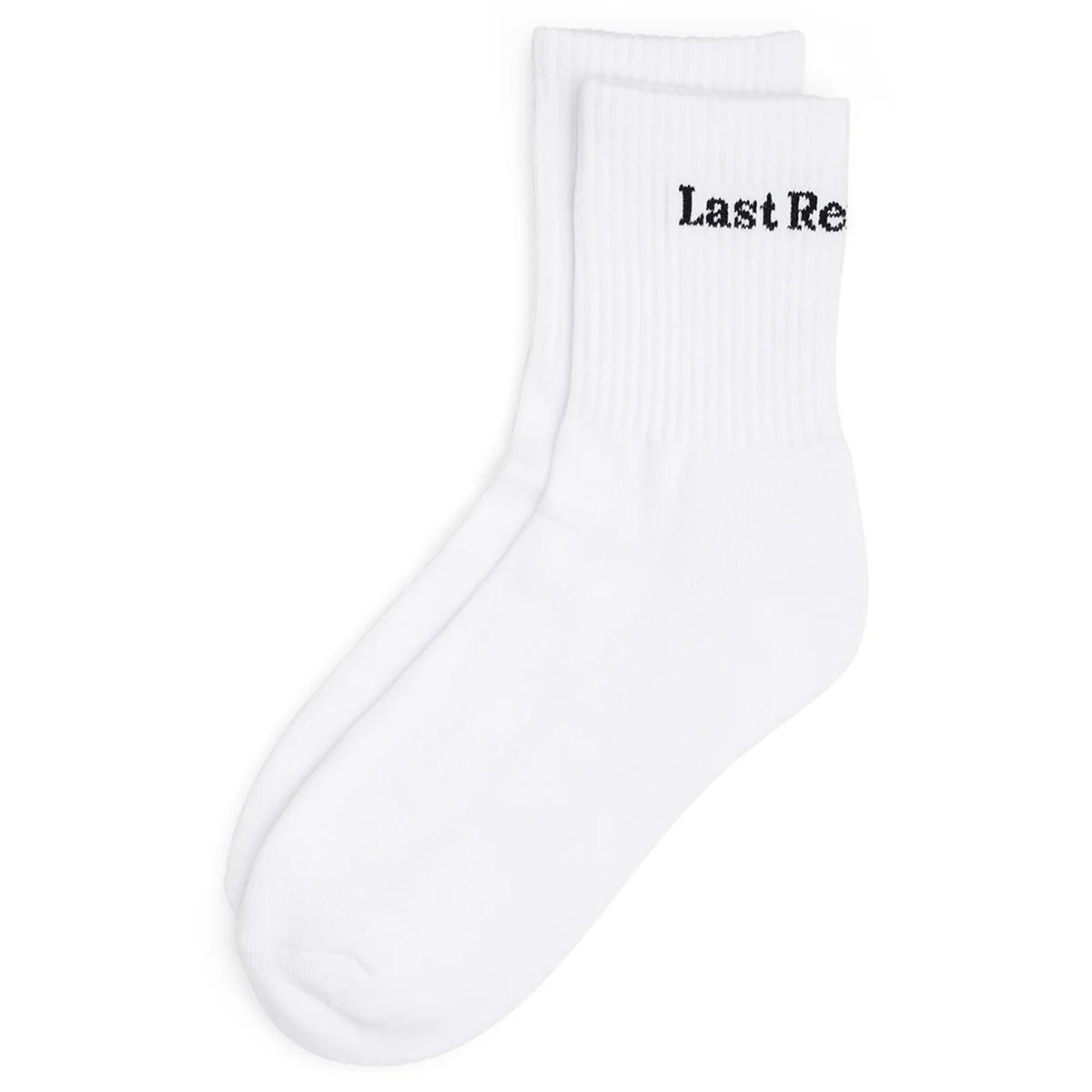 LAST RESORT QUARTER SOCKS SCRIPT LOGO