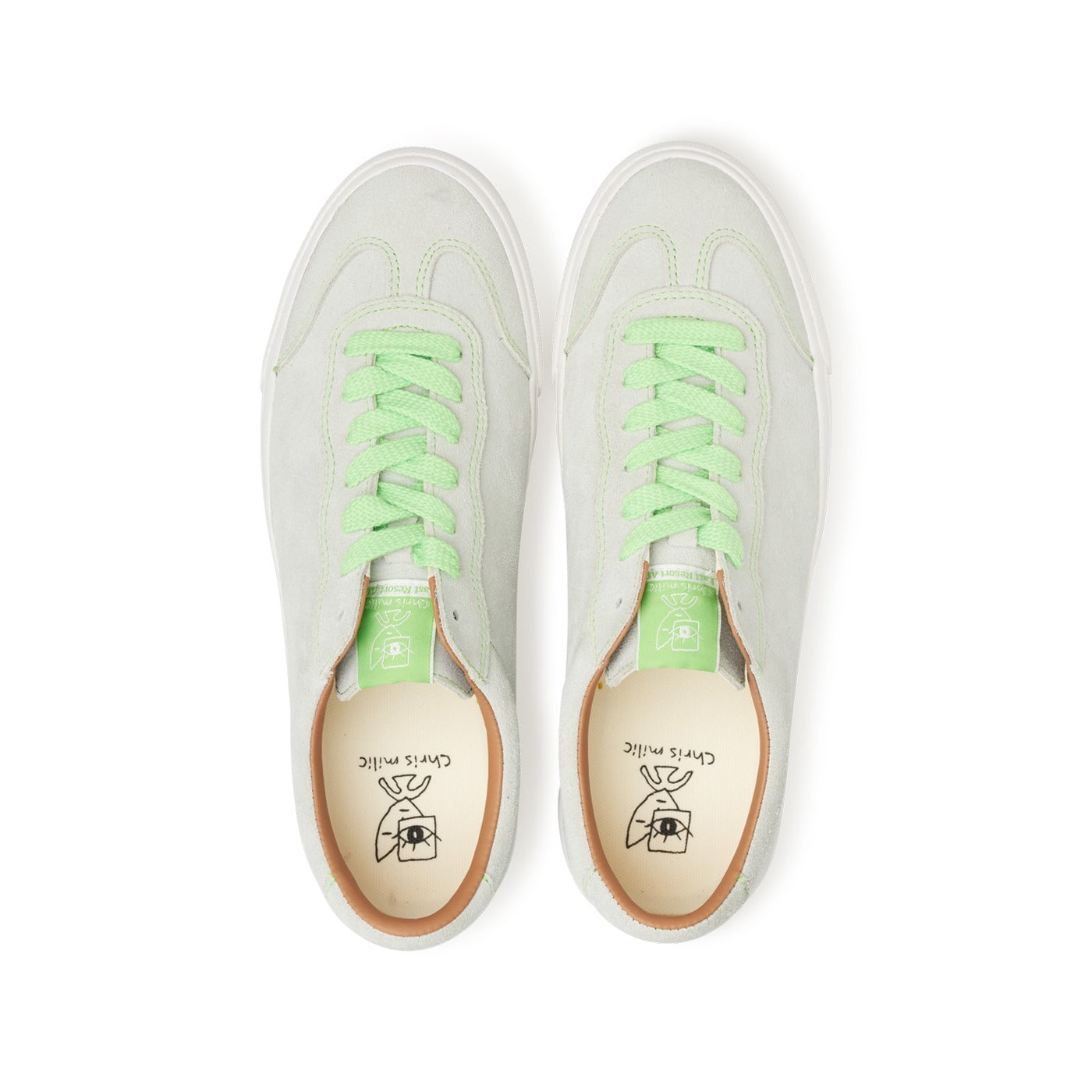 LAST RESORT AB VM004 MILIC SUEDE GREEN TINT/WHITE