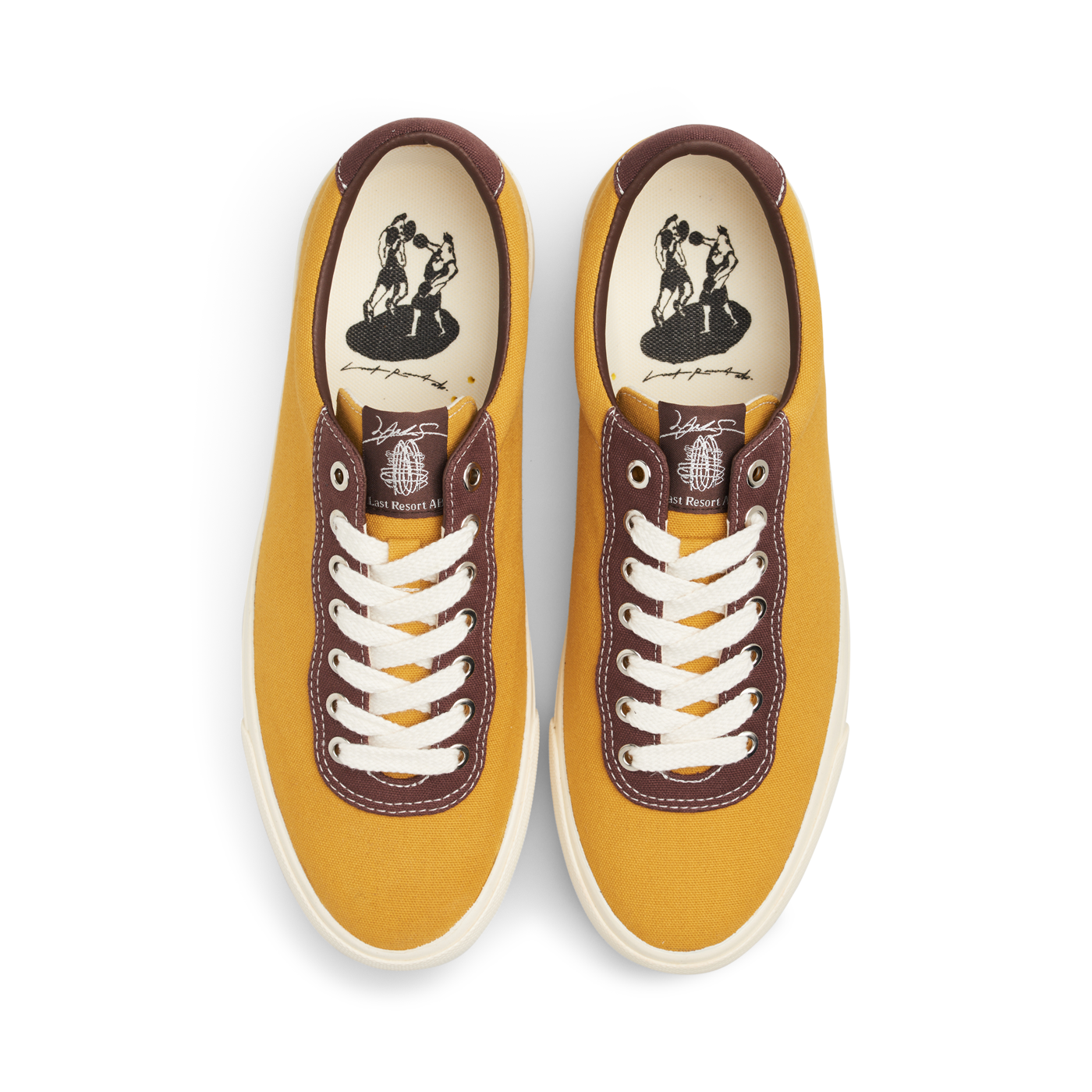 LAST RESORT AB X JULIAN SMITH VM001 LOW CANVAS YELLOW/BROWN