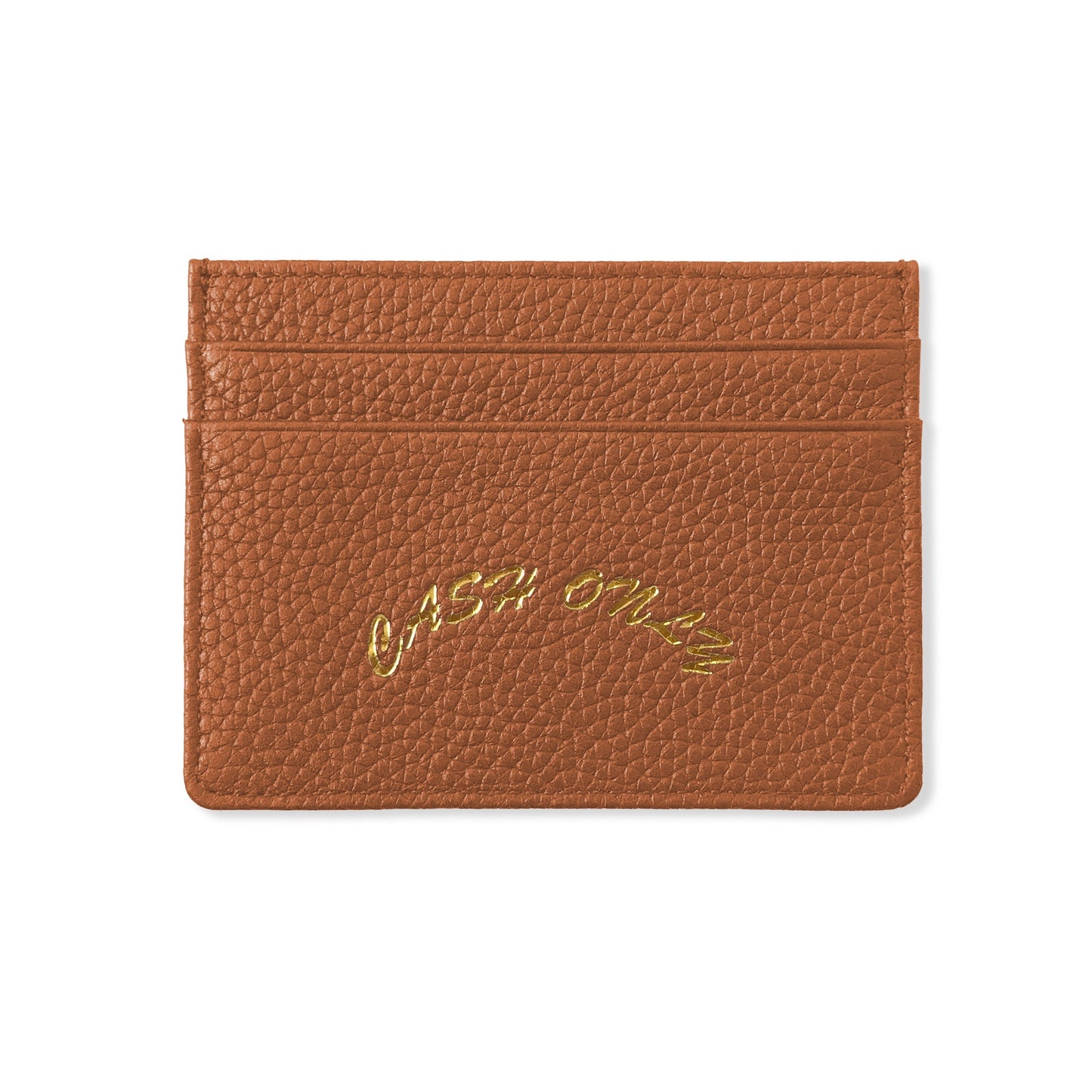 CASH ONLY DIST LEATHER CARDHOLDER TAN