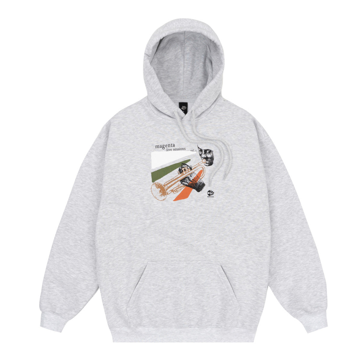 MAGENTA SKATEBOARDS SESSIONS HOODIE ASH