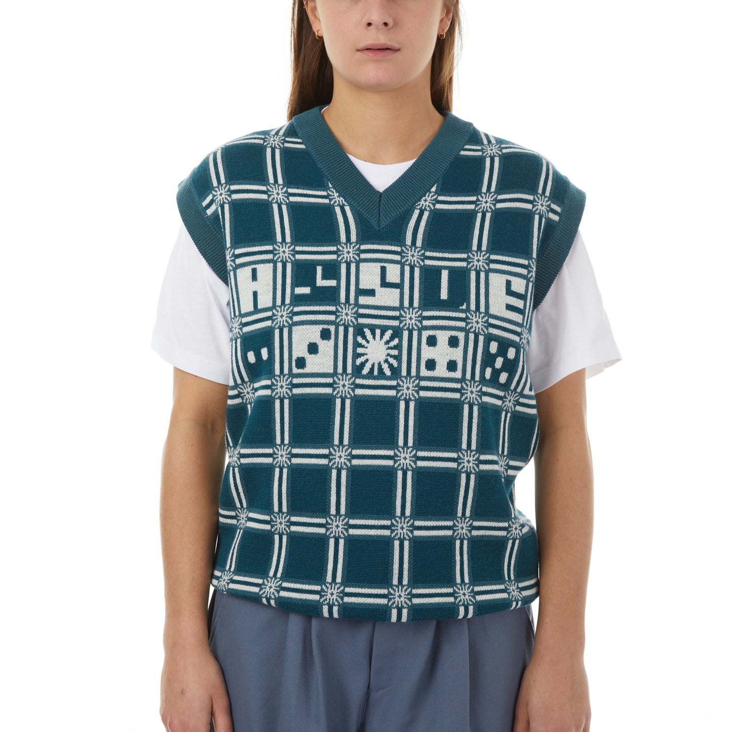 RASSVET / PACCBET CARD SUITE KNIT SLEEVELESS JUMPER
