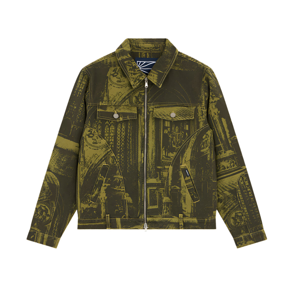 RASSVET / PACCBET CATHEDRAL DENIM JACKET YELLOW