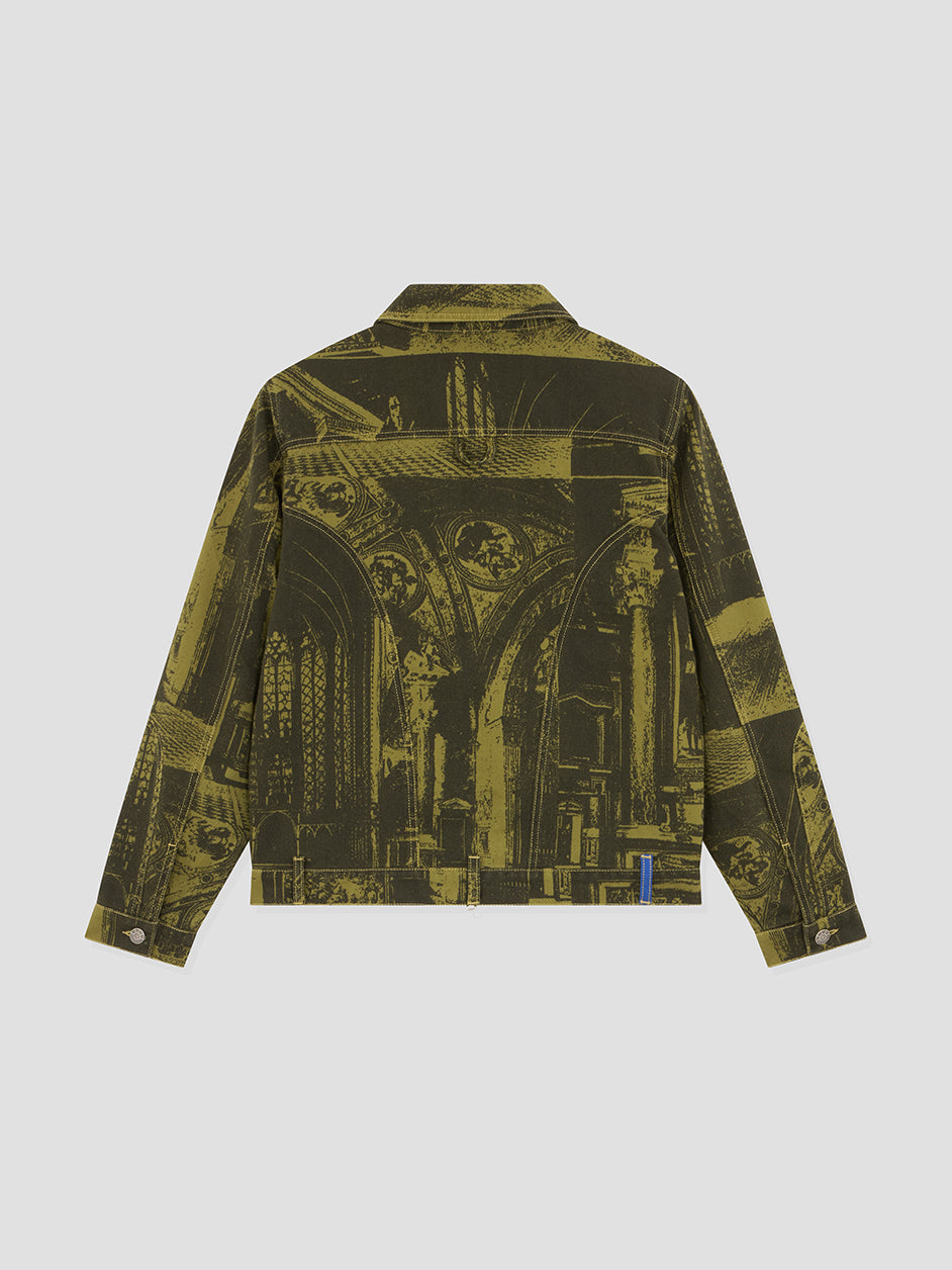 RASSVET / PACCBET CATHEDRAL DENIM JACKET YELLOW