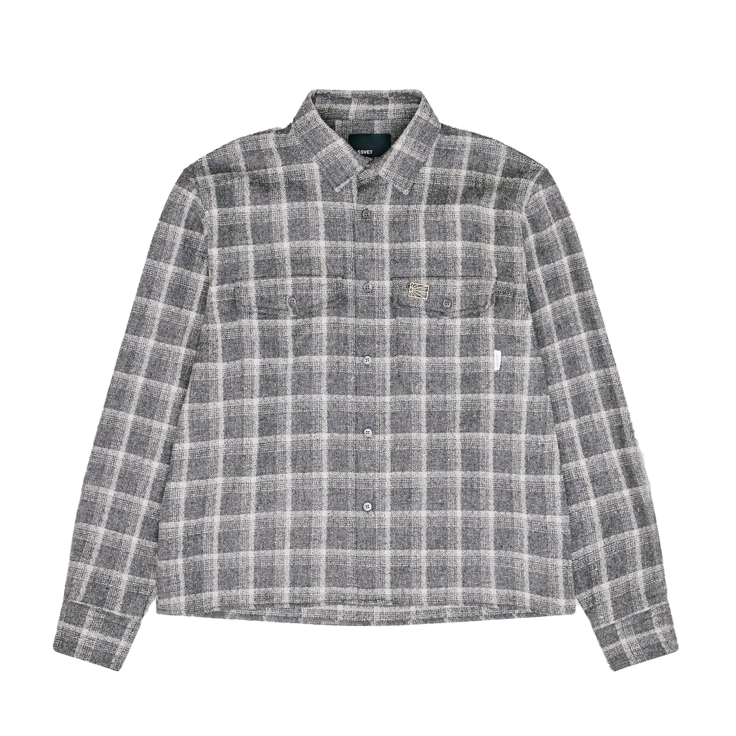 RASSVET / PACCBET WOOL FLANNEL WHIRT GREY