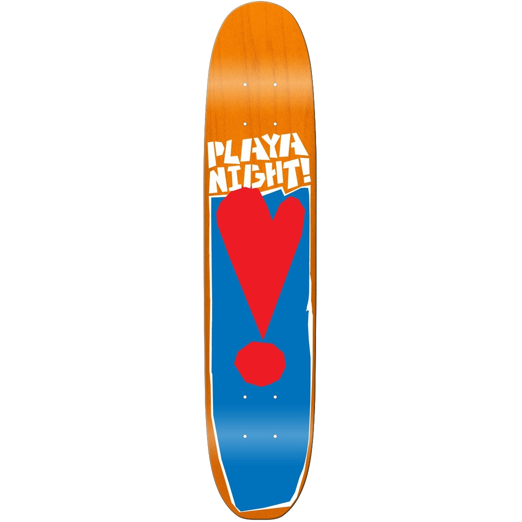 CHARACTER SKATEBOARDS PLAYA NIGHT SHAPED DECK