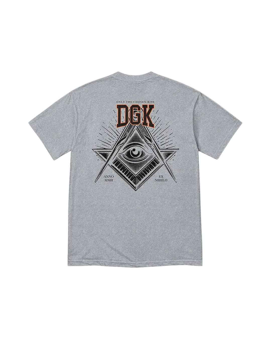 DGK SECRET SOCIETY TEE HEATHER GREY