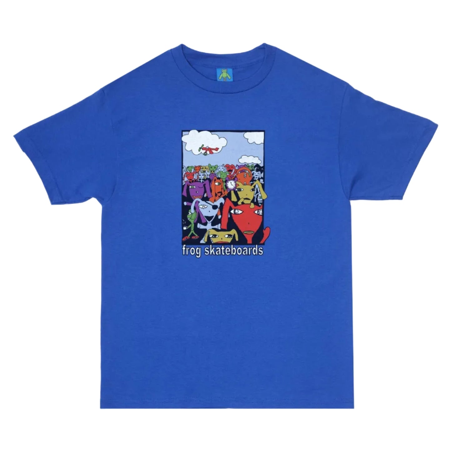 FROG SKATEBOARDS PARTY MONSTER TEE ROYAL BLUE