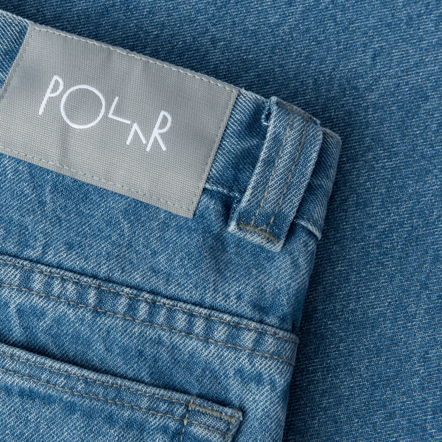 POLAR SKATE CO '93! DENIM MID BLUE