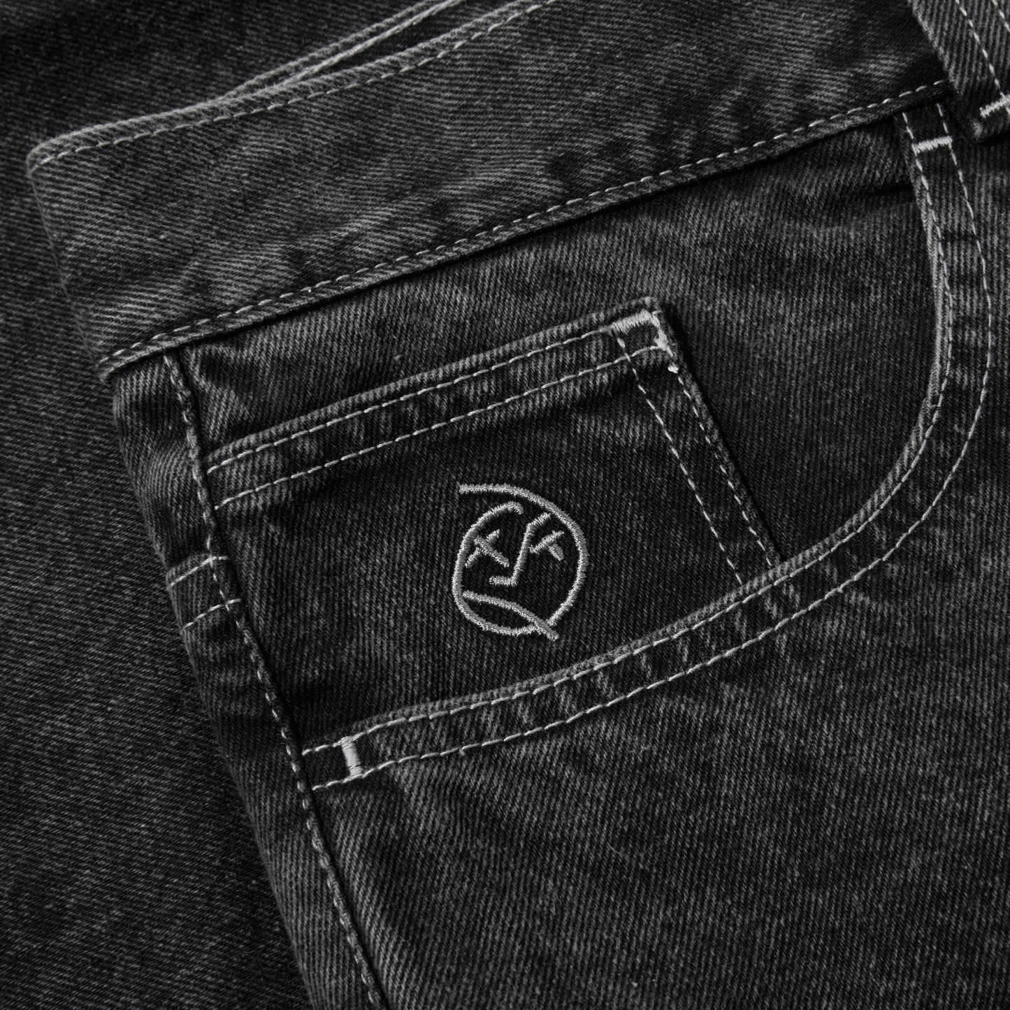 POLAR SKATE CO BIG BOY JEANS SILVER BLACK
