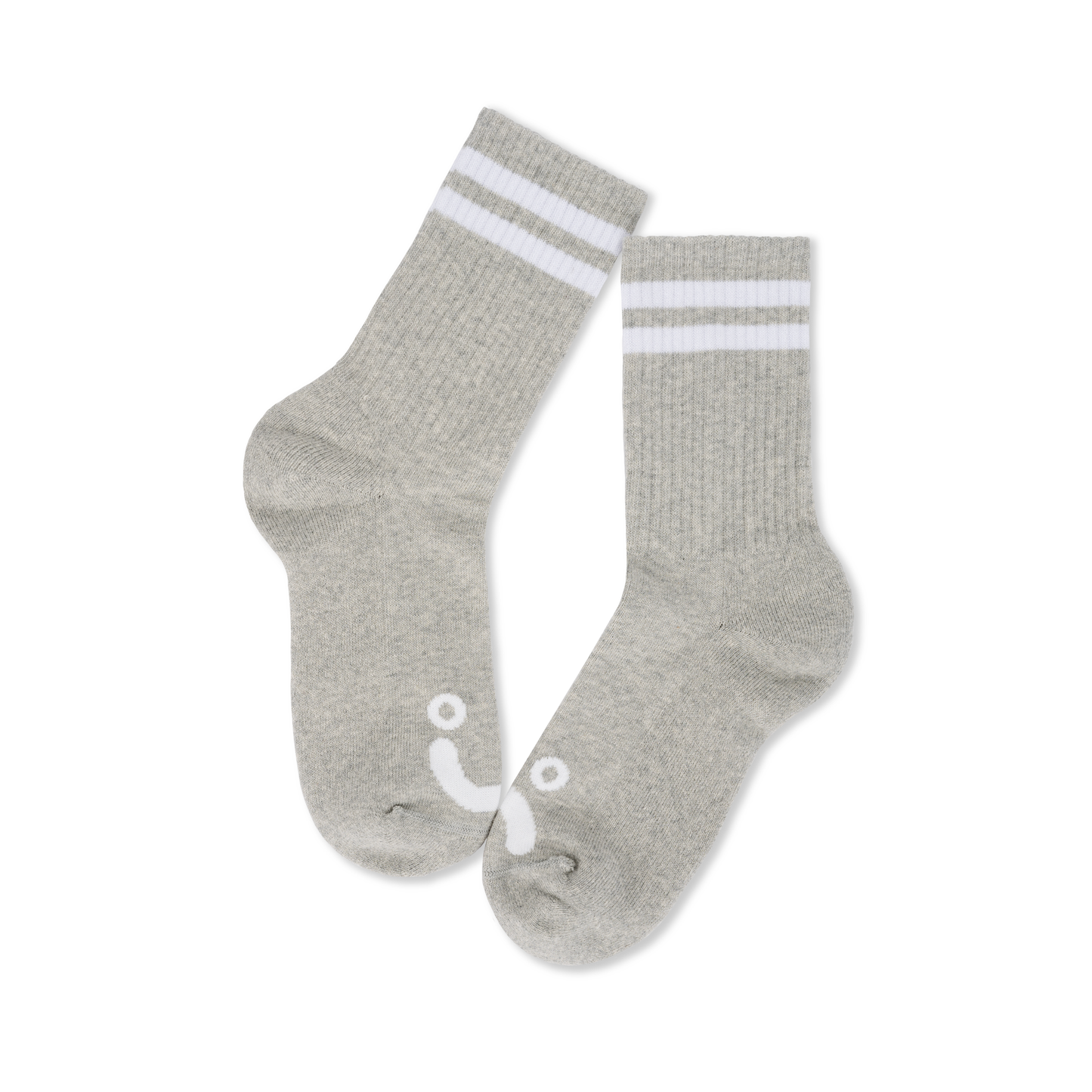 POLAR SKATE CO HAPPY SAD SOCKS HEATHER GREY