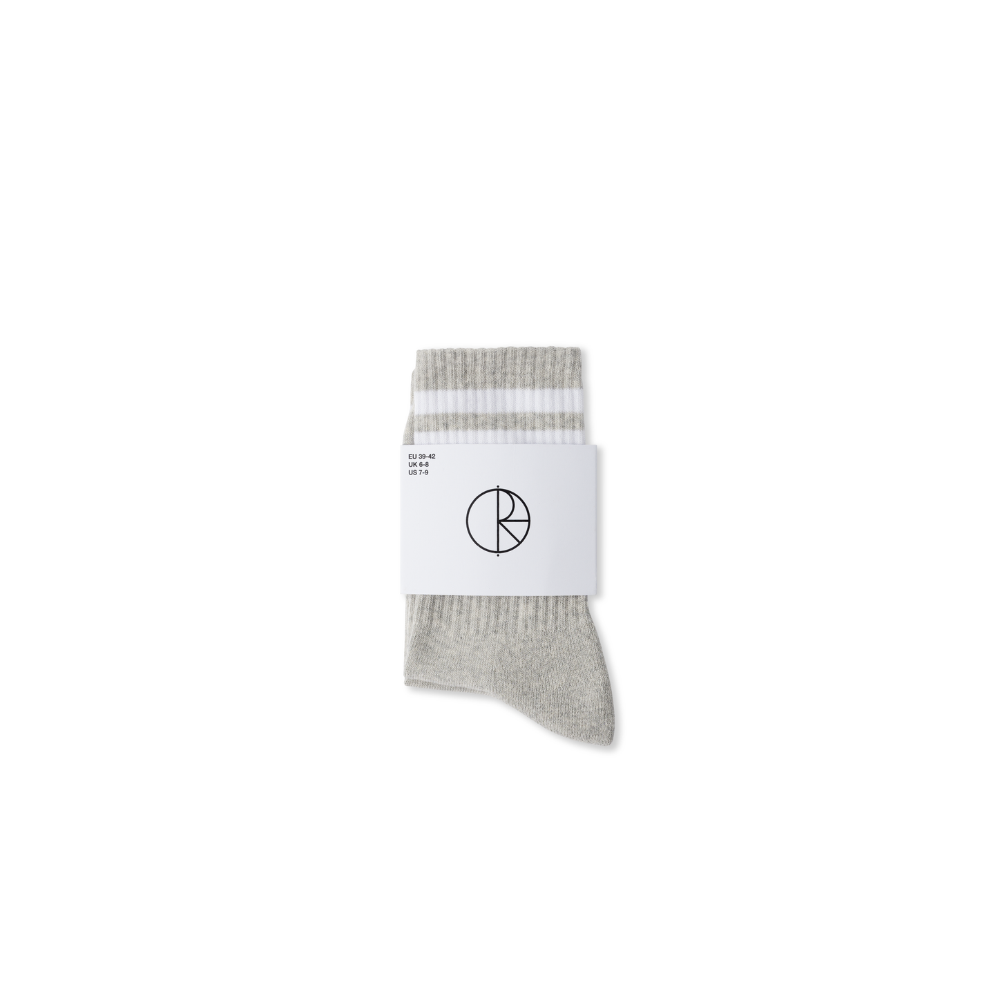 POLAR SKATE CO HAPPY SAD SOCKS HEATHER GREY