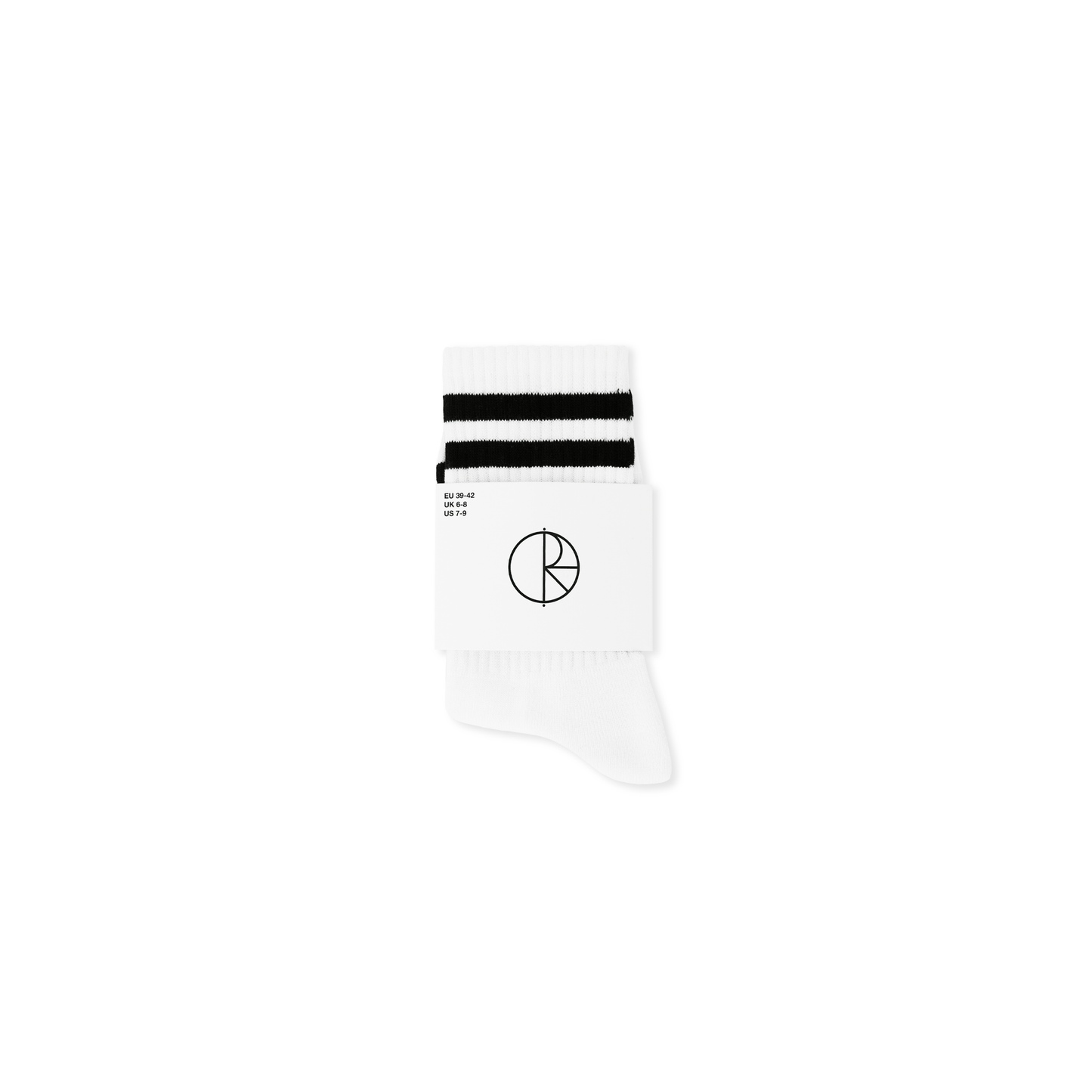 POLAR SKATE CO HAPPY SAD SOCKS WHITE