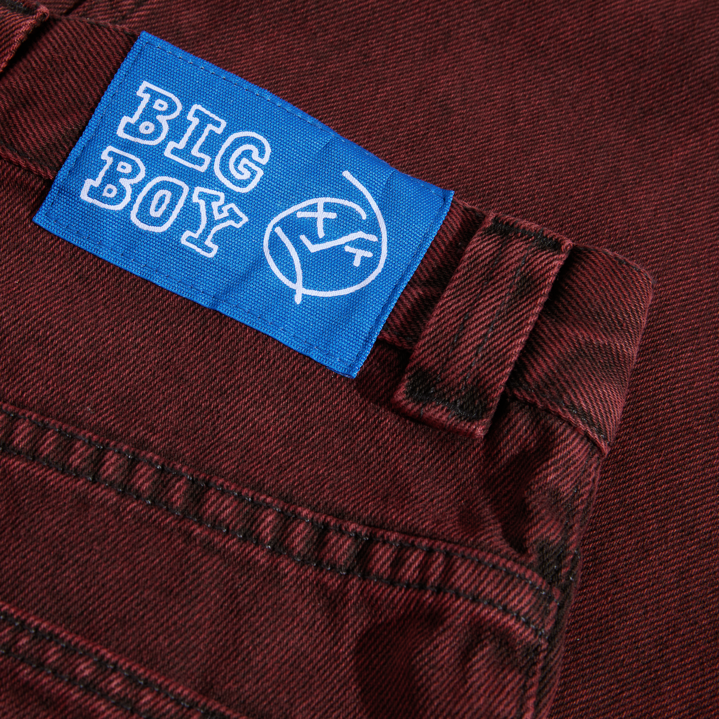 POLAR SKATE CO BIG BOY PANTS RED BLACK