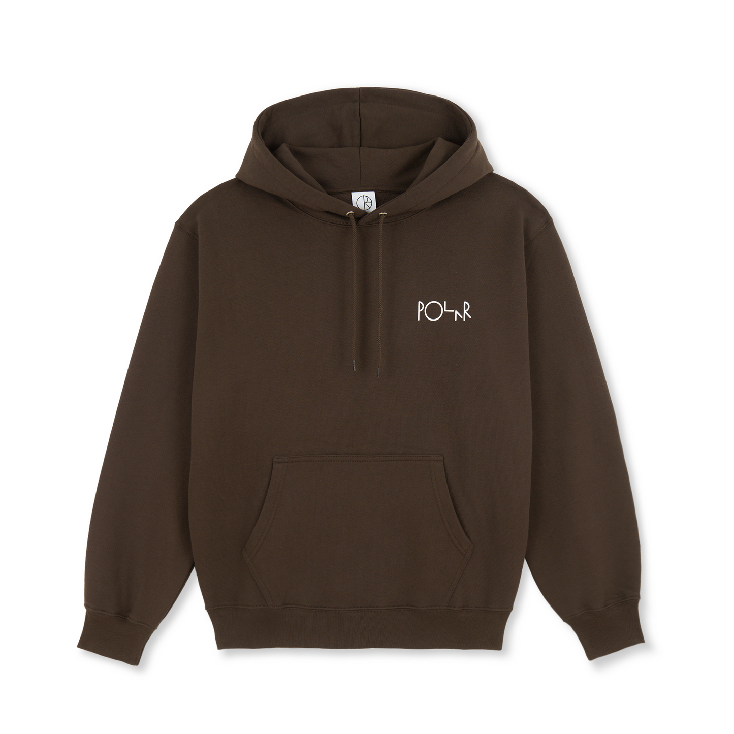 POLAR SKATE CO DAVE HOODIE STROKE LOGO CHOCOLATE