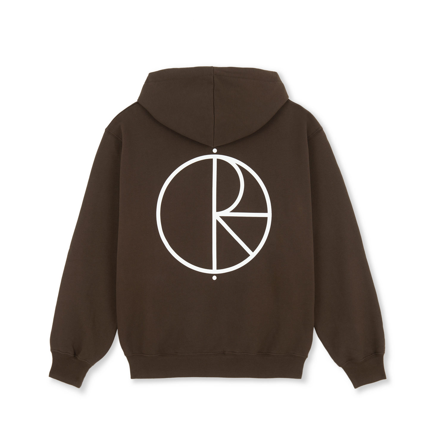 POLAR SKATE CO DAVE HOODIE STROKE LOGO CHOCOLATE