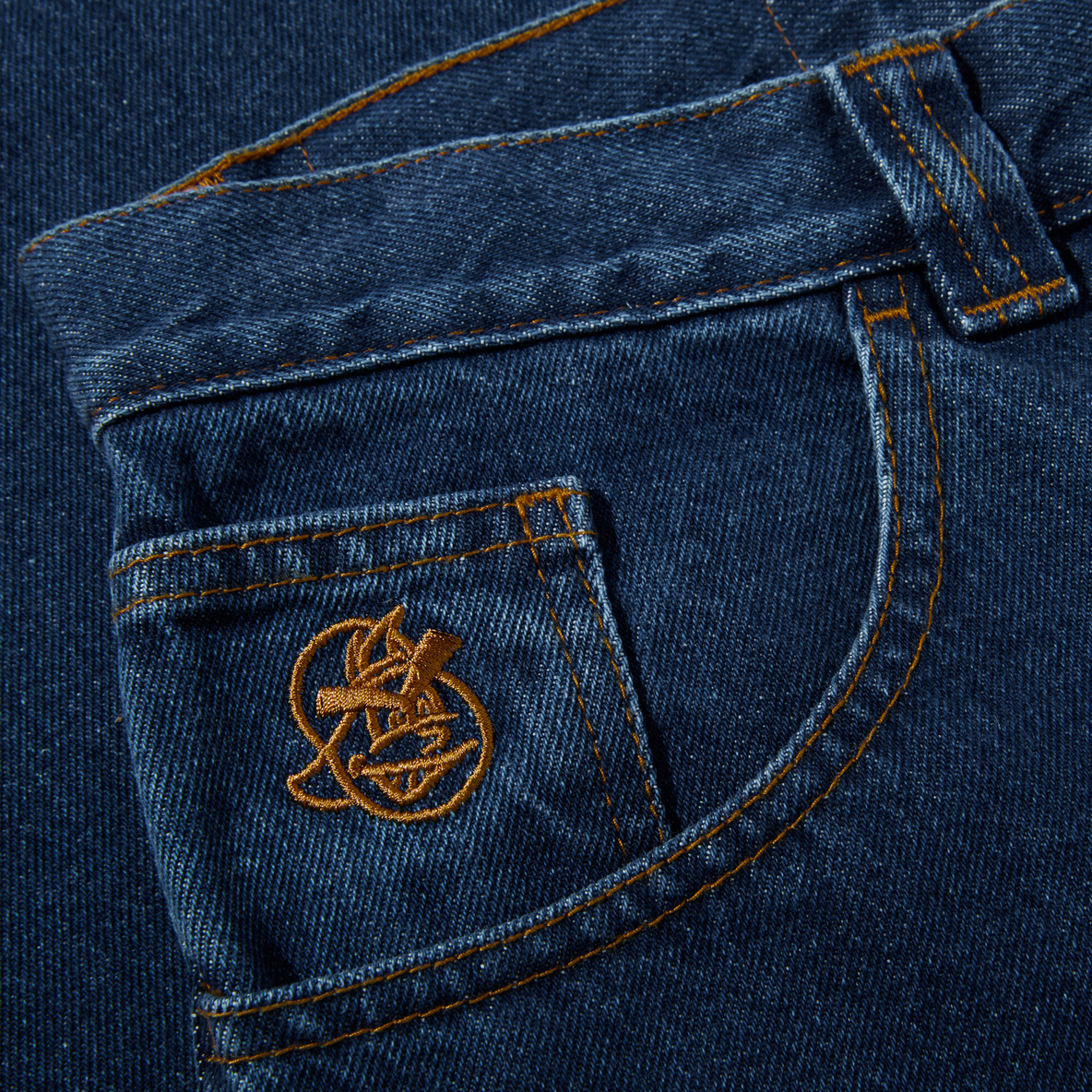 POLAR SKATE CO '93! DENIM DARK BLUE