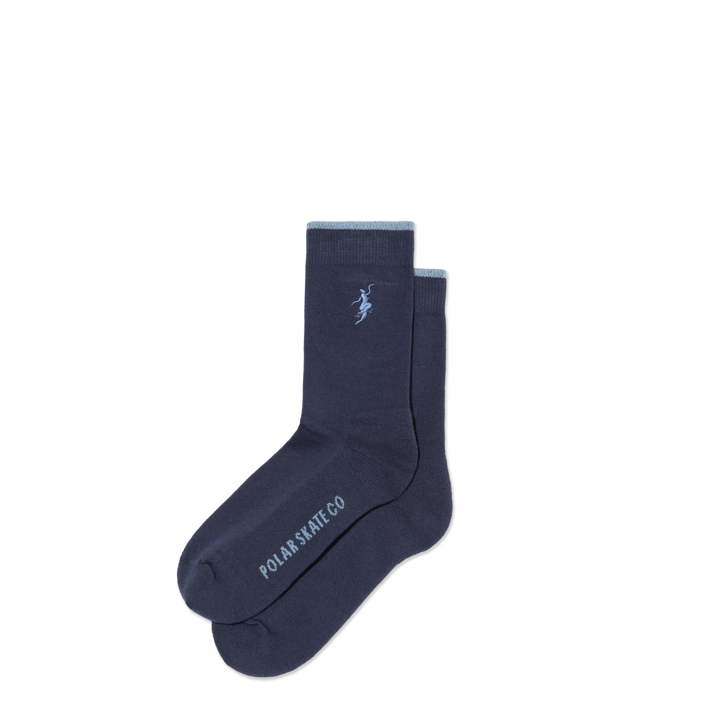 POLAR SKATE CO BUSINESS SOCKS NAVY/LIGHT BLUE
