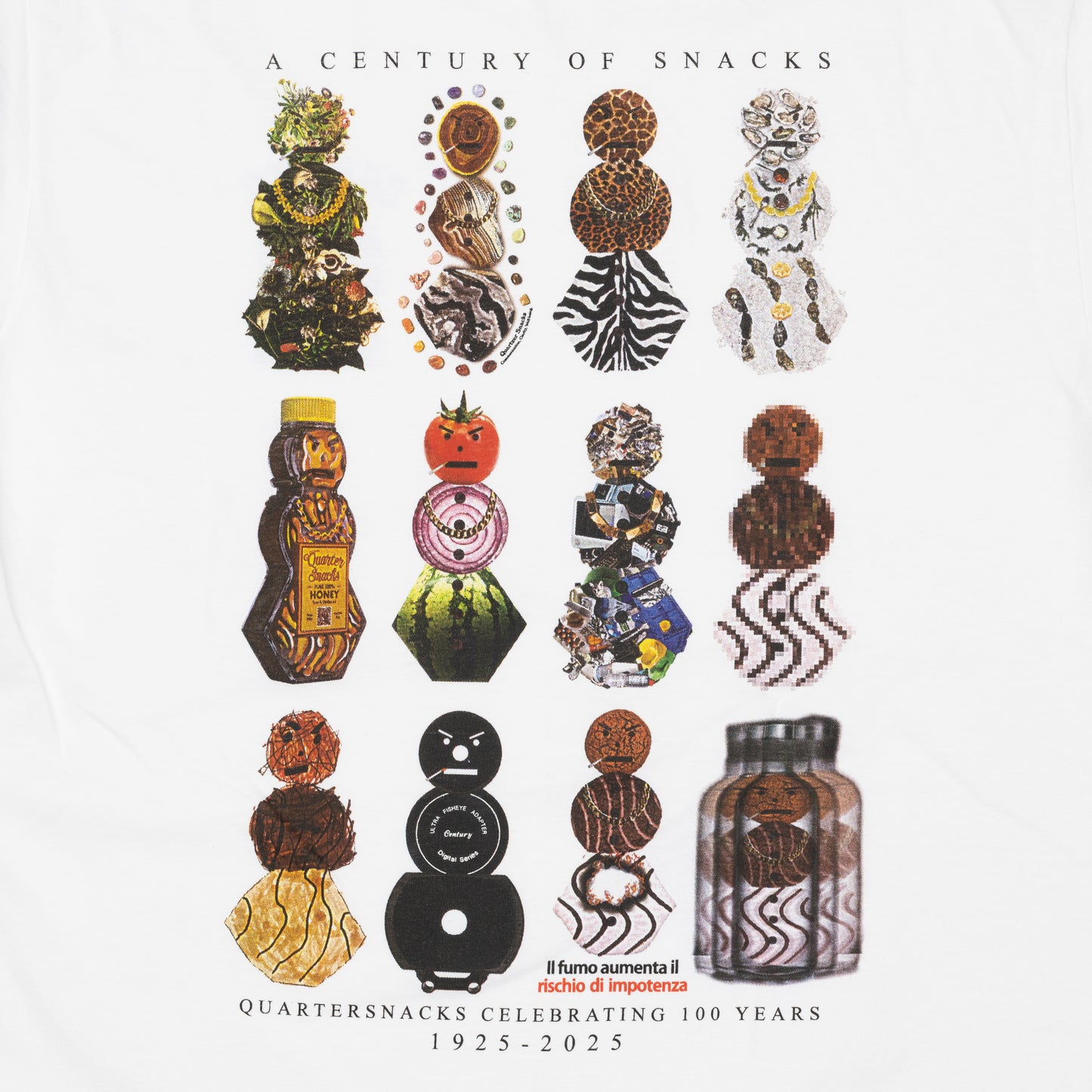 QUARTERSNACKS NYC ANNIVERSARY TEE WHITE