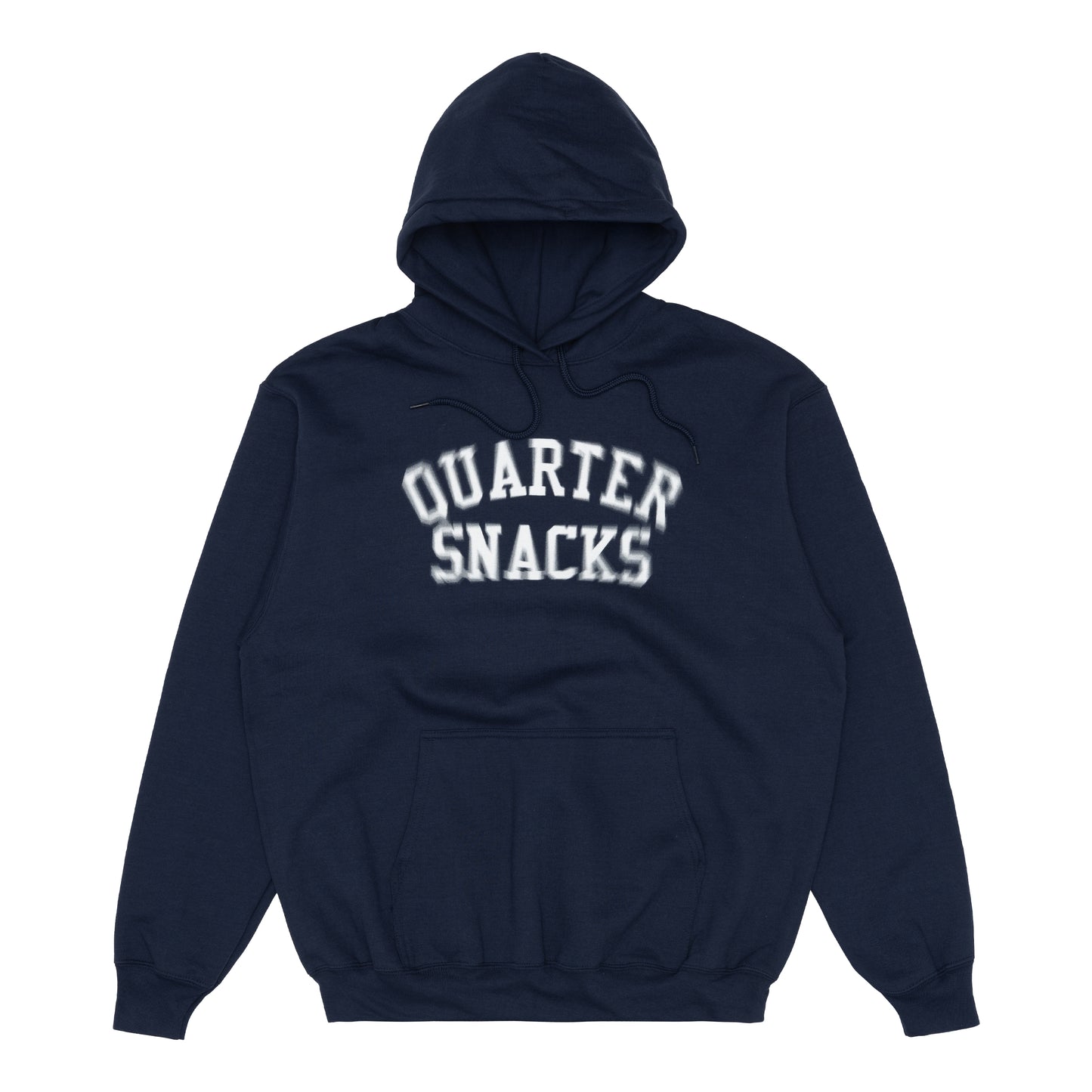 QUARTERSNACKS NYC MOTION ARCH LOGO HOODIE NAVY