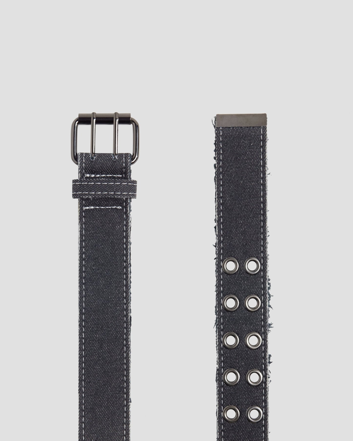 RASSVET / PACCBET X LOOSEY FRAYED CANVAS BELT CHARCOAL