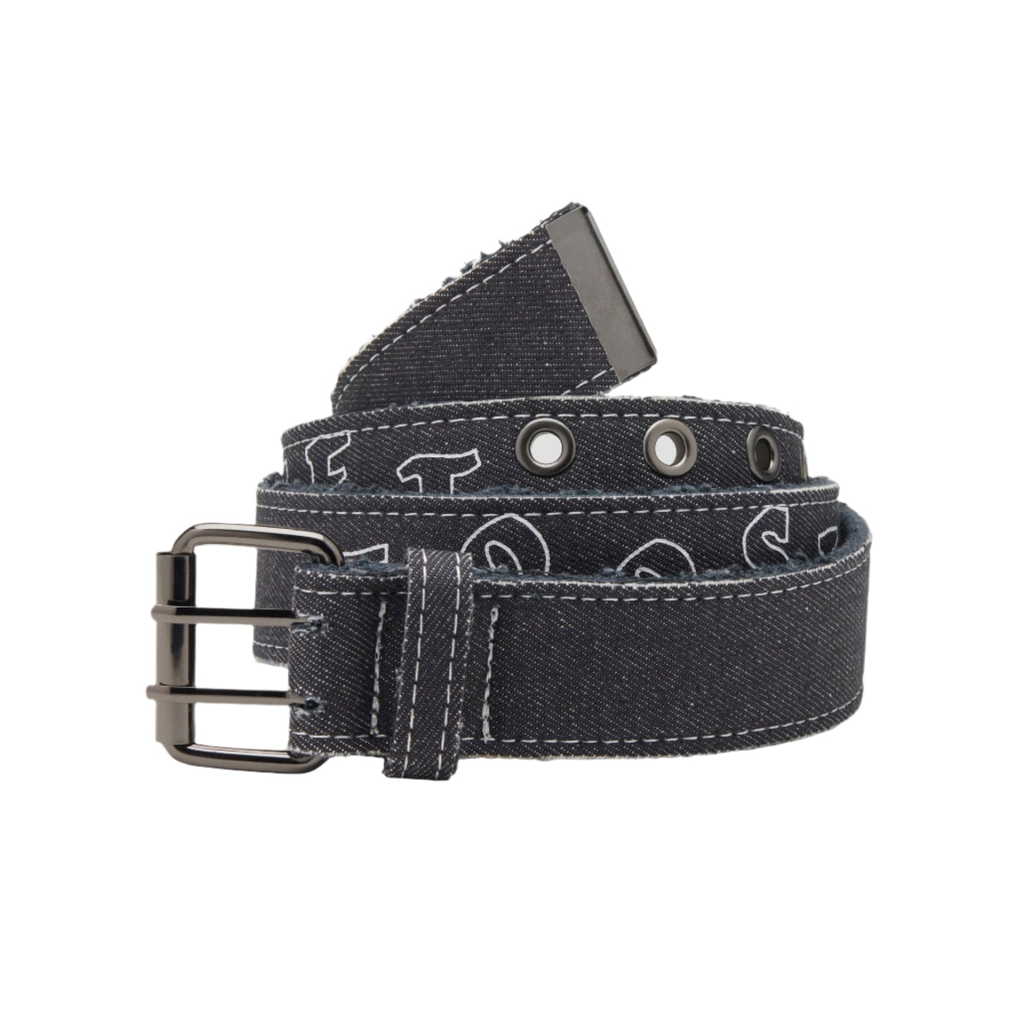 RASSVET / PACCBET X LOOSEY FRAYED CANVAS BELT CHARCOAL
