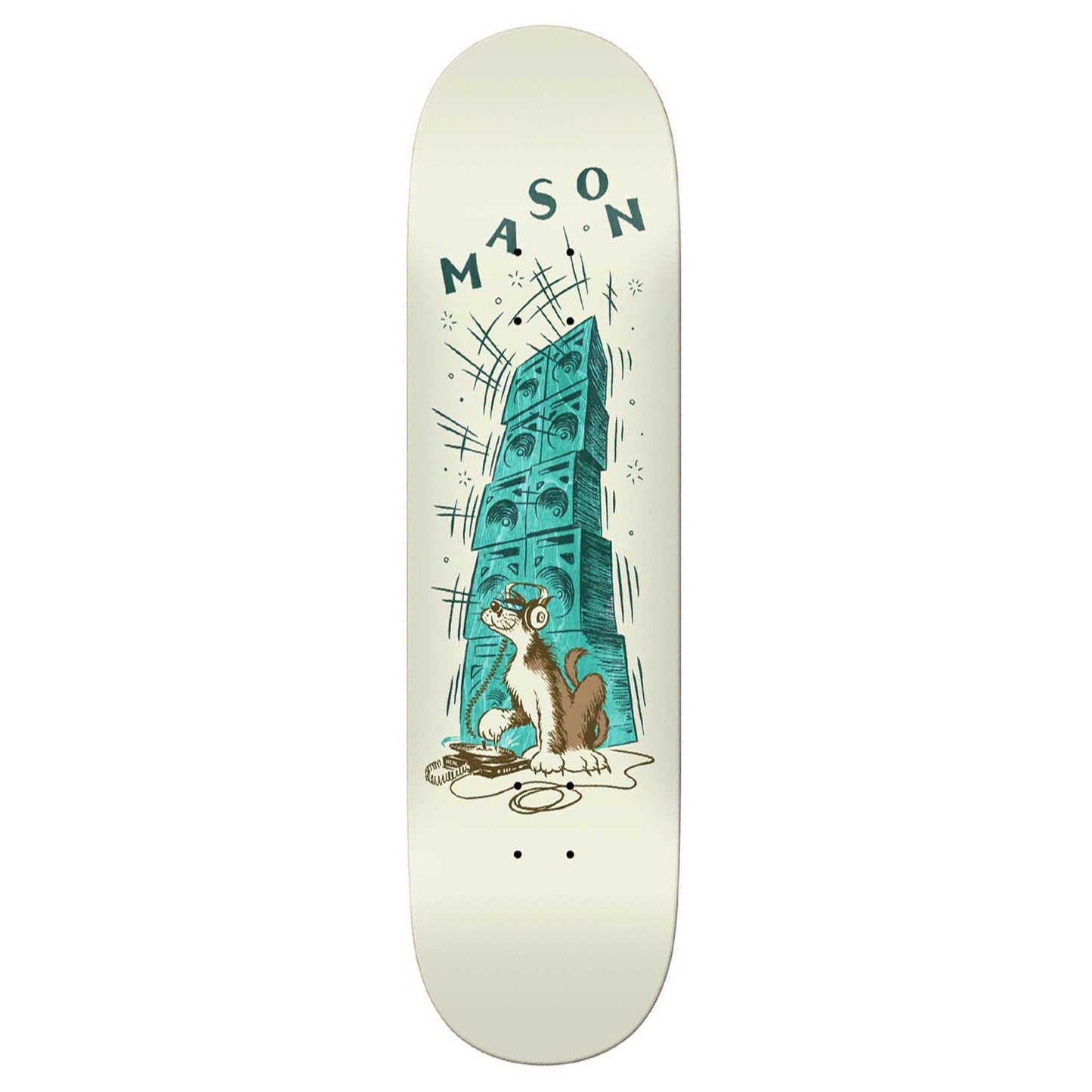 REAL SKATEBOARDS MASON RECORD SCRATCH DECK 8.28